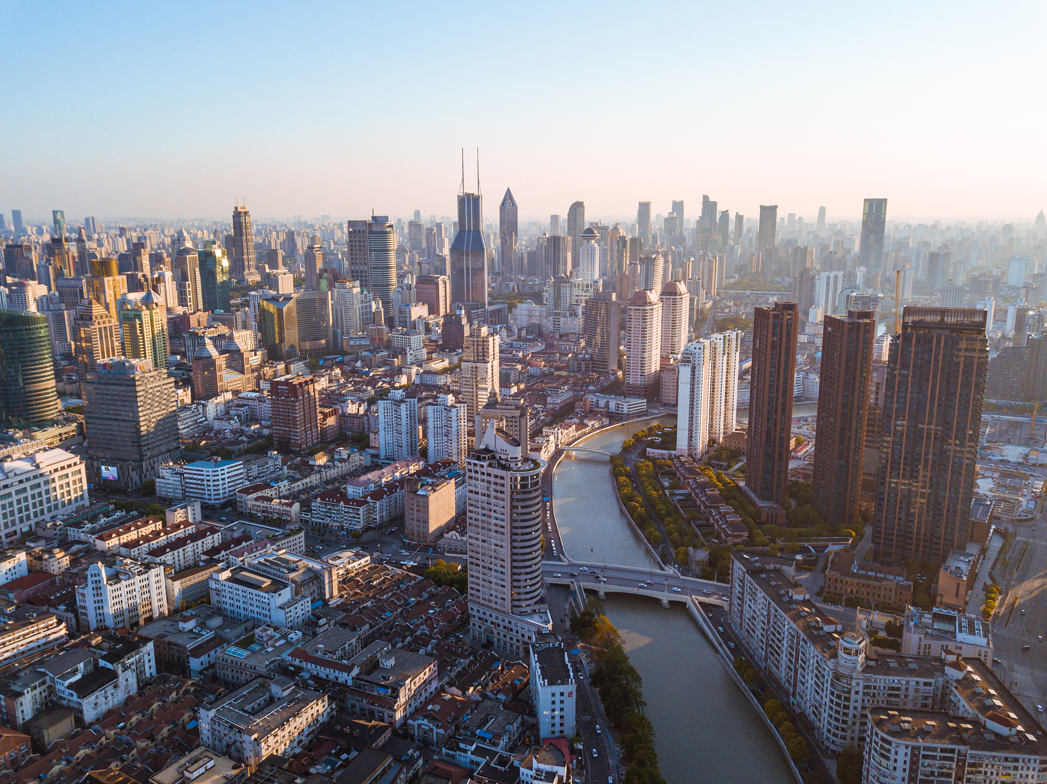 skyline of shanghai
