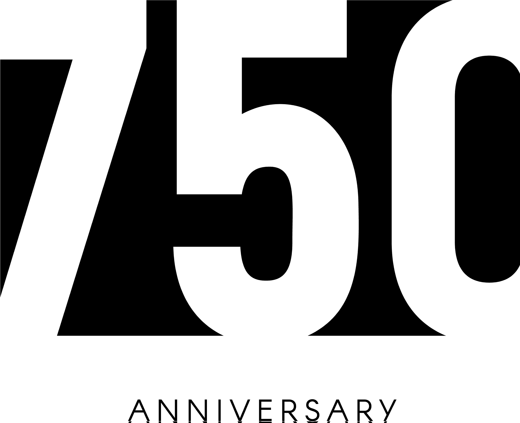 seven hundred anniversary minimalistic logo