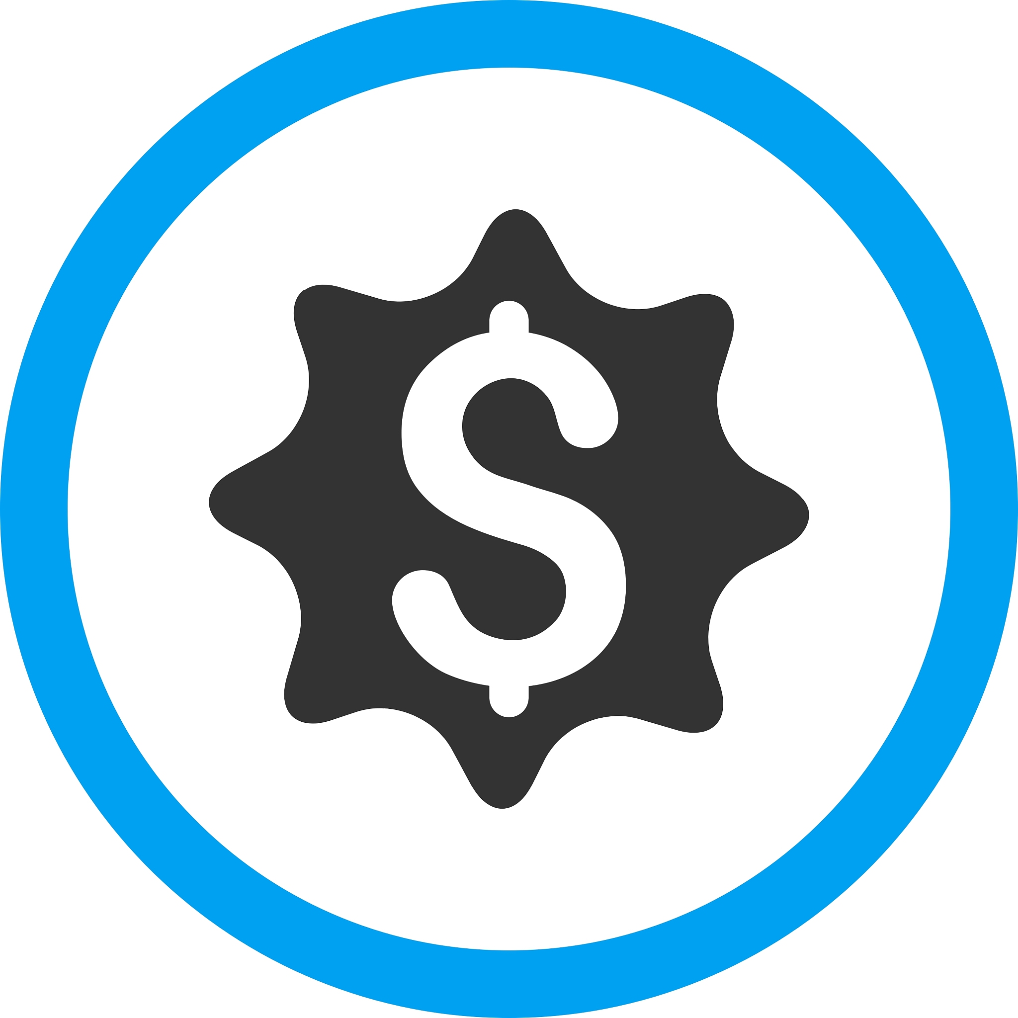 money award flat rounded icon