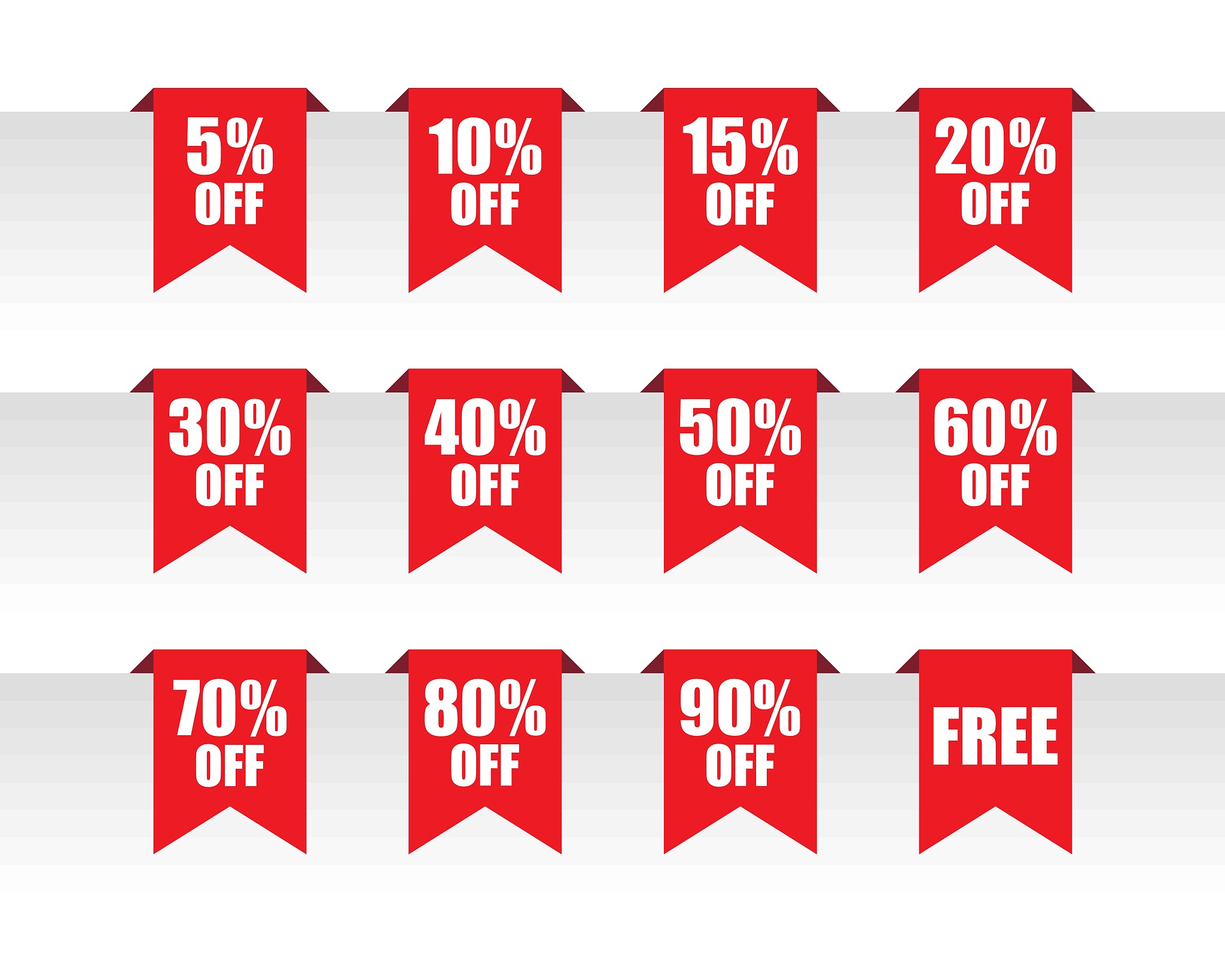 discount paper tag labels