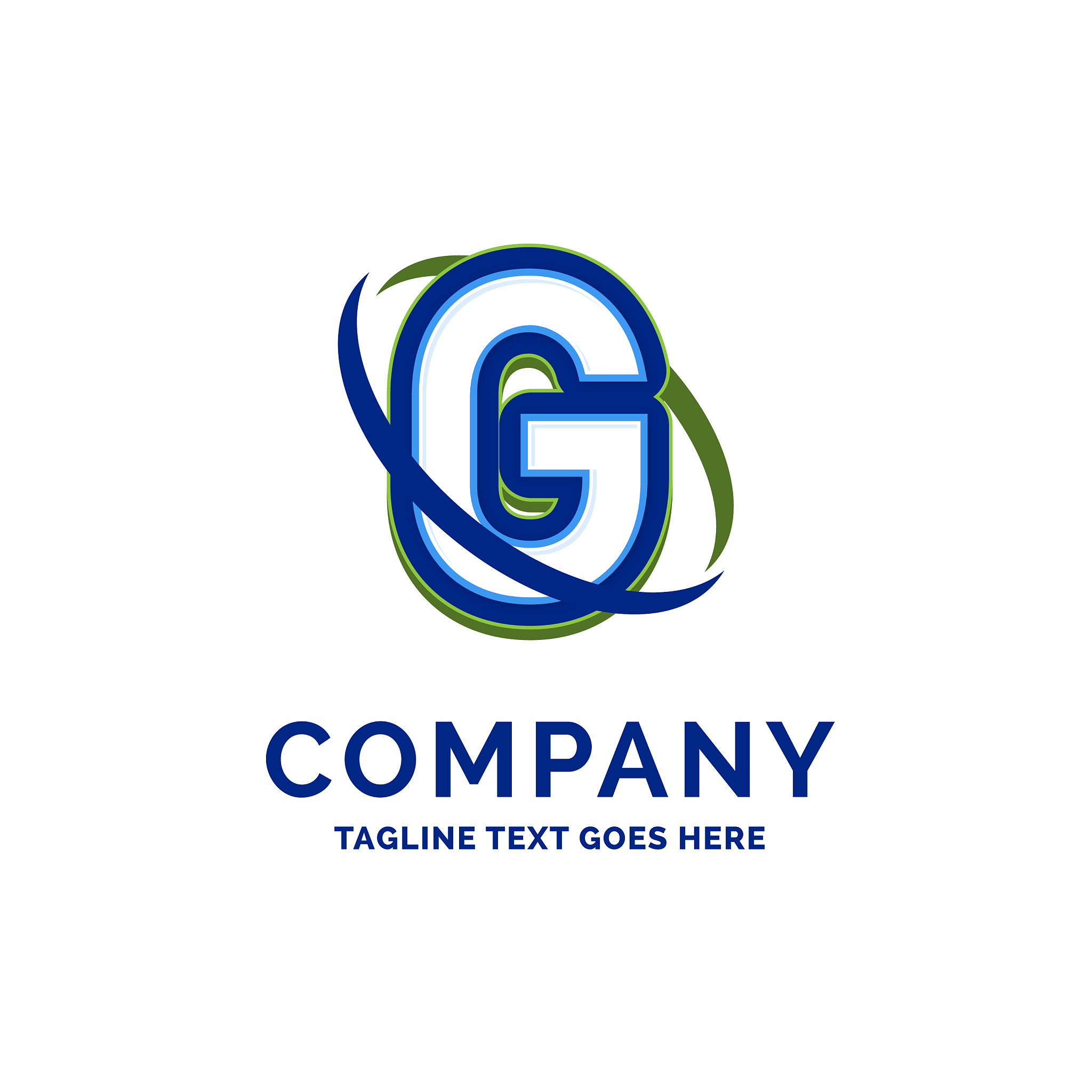 g company name design logo template brand name