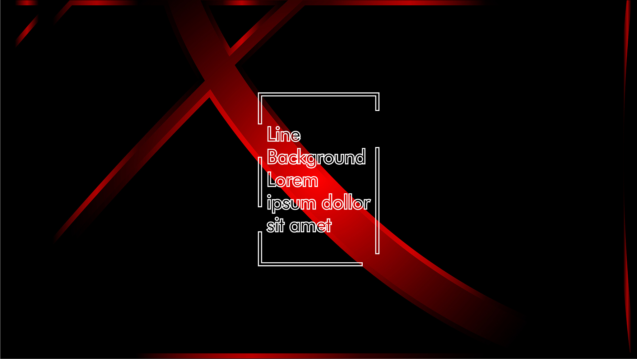 red ribbon wave on a b<strong>l</strong>ack background layout