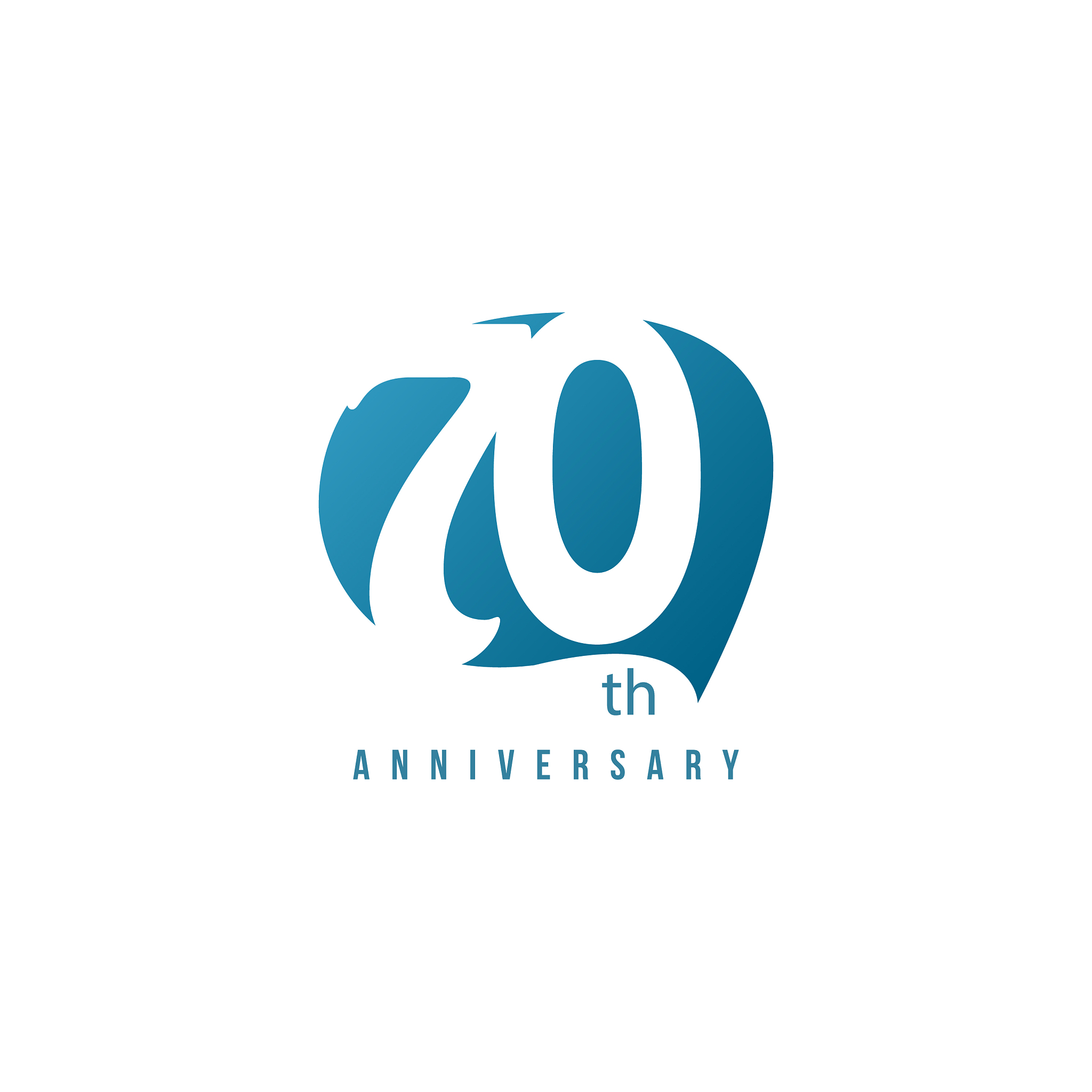 70 year anniversary template design