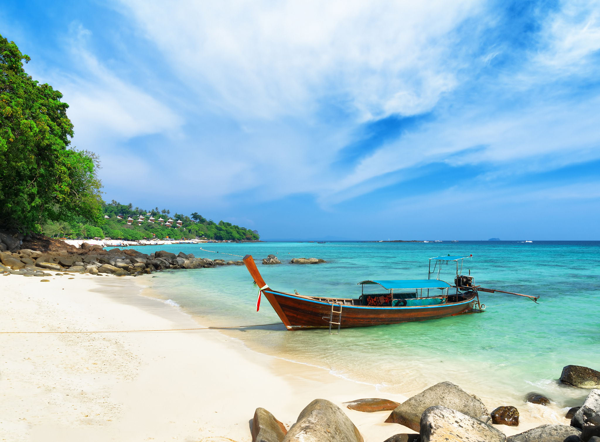 clear water and blue sky