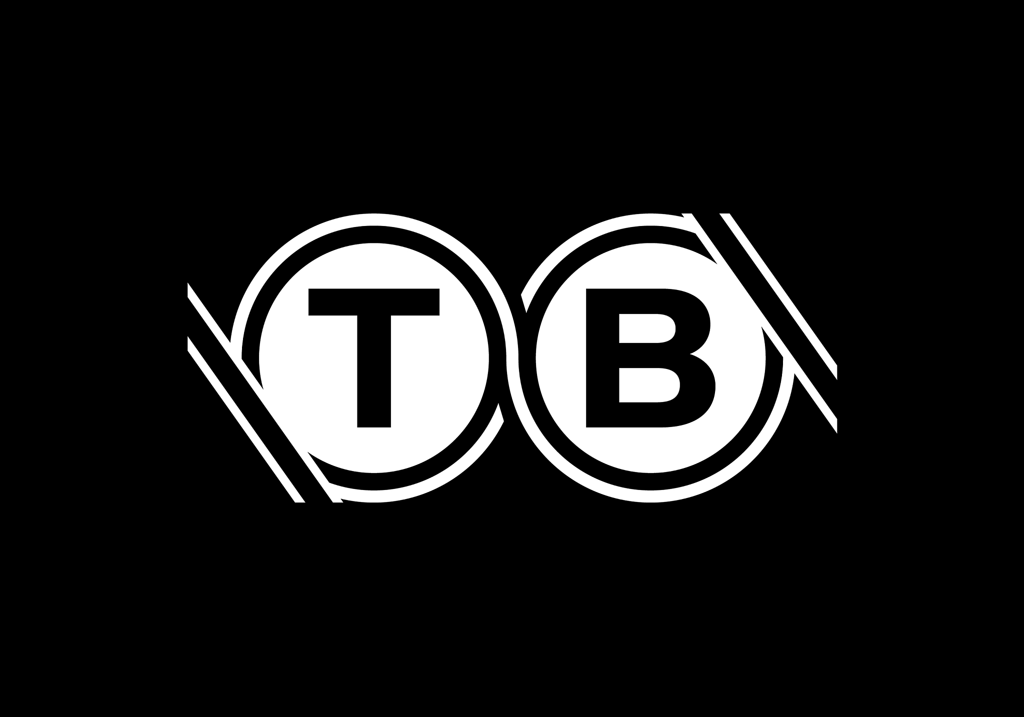 initial monogram letter t b logo design template