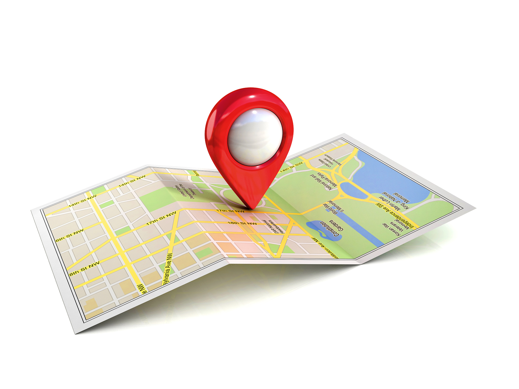 city map 3d illustration