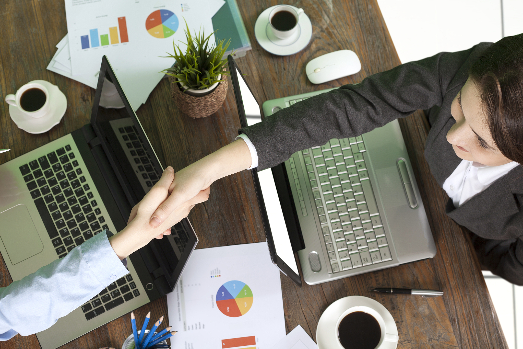 business people working at office