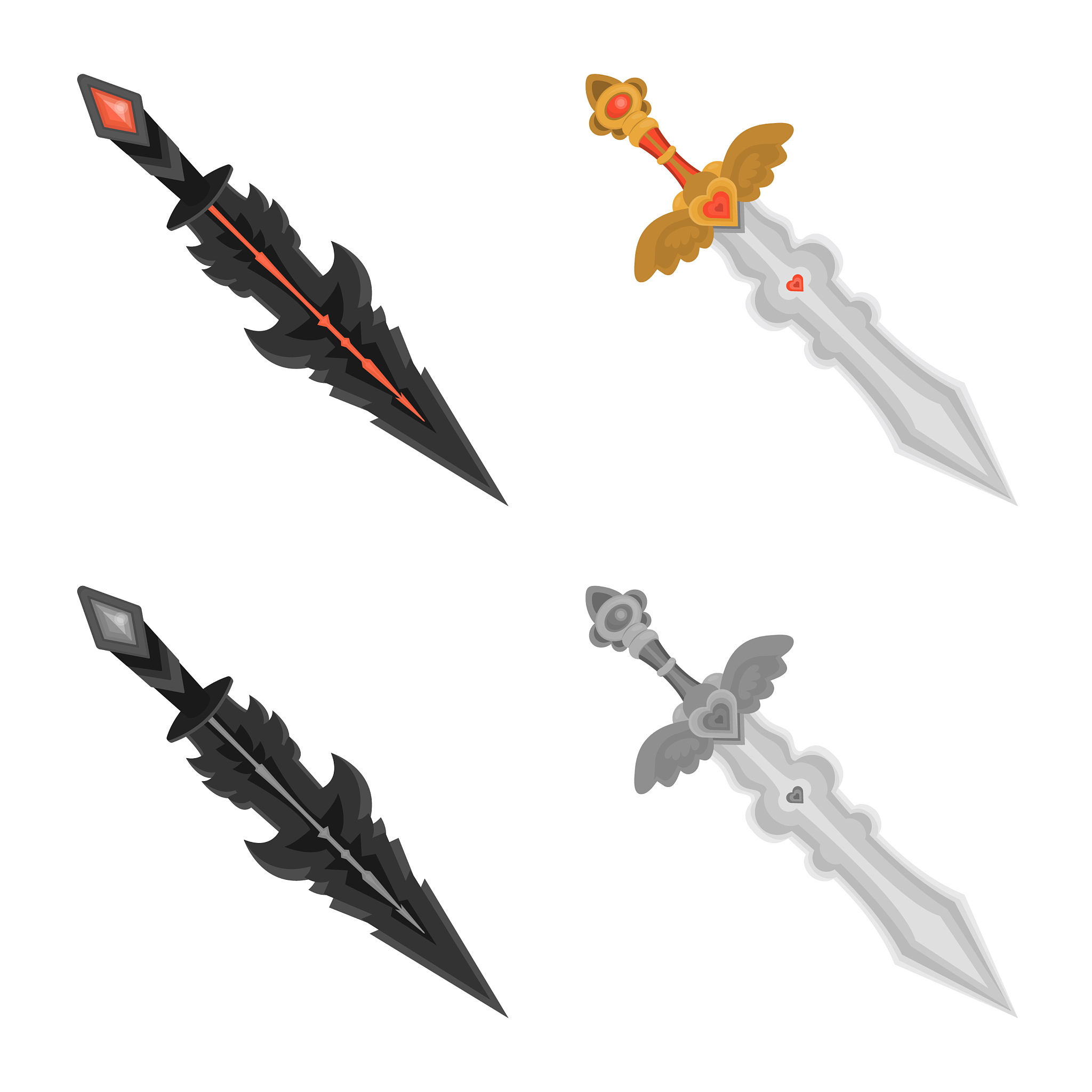 design game and armor logo collection