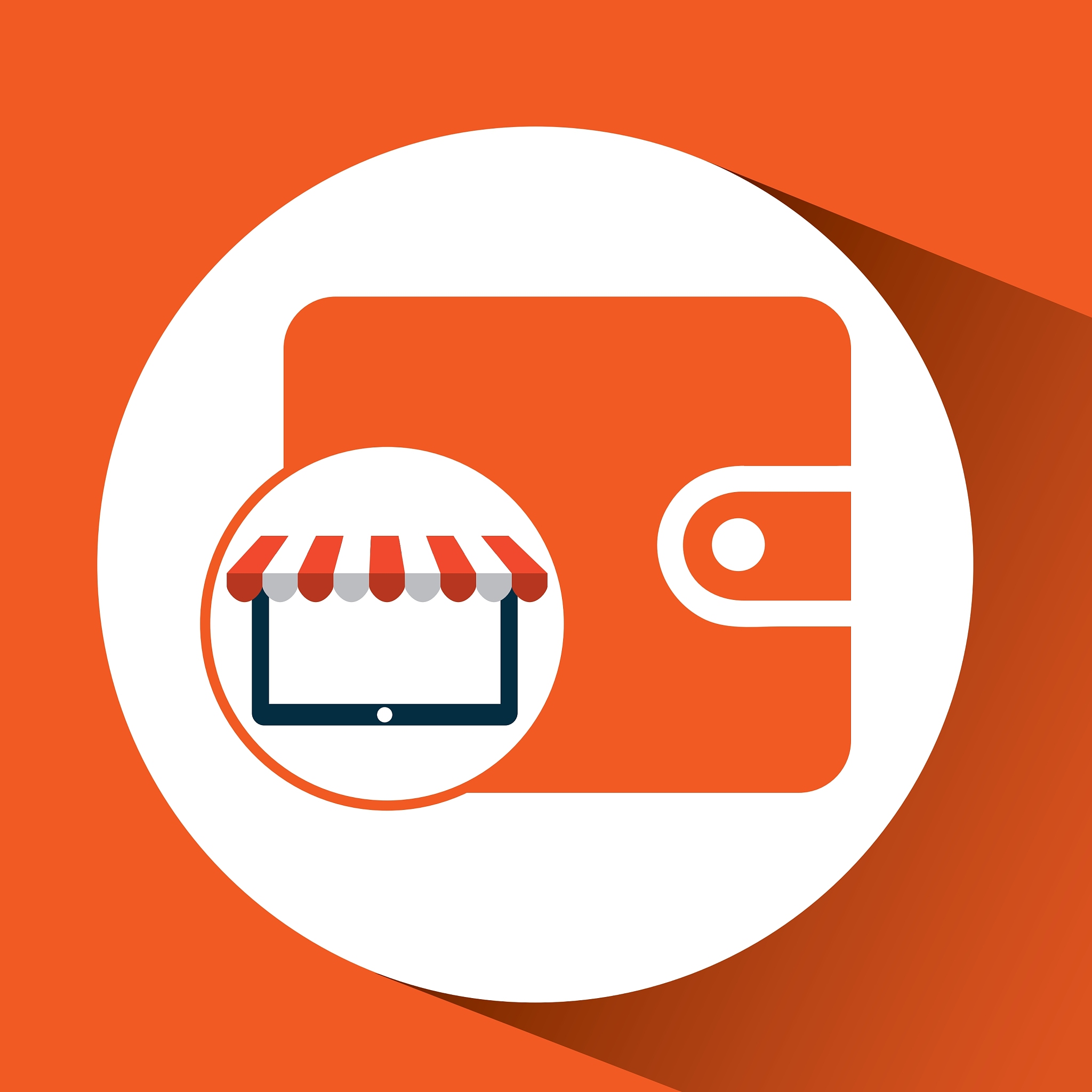 online shop save money wallet design icon