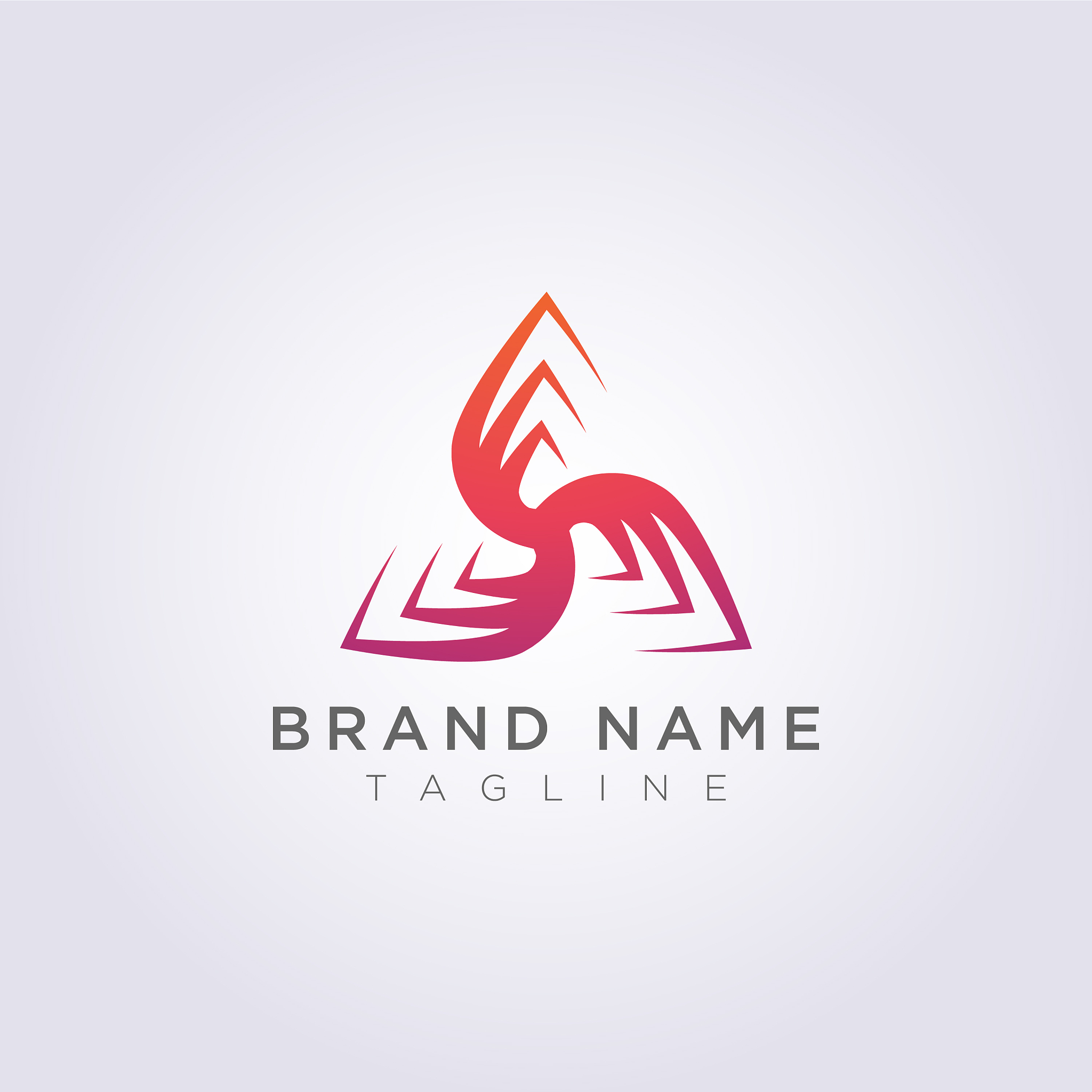 design abstract triangle logo icon