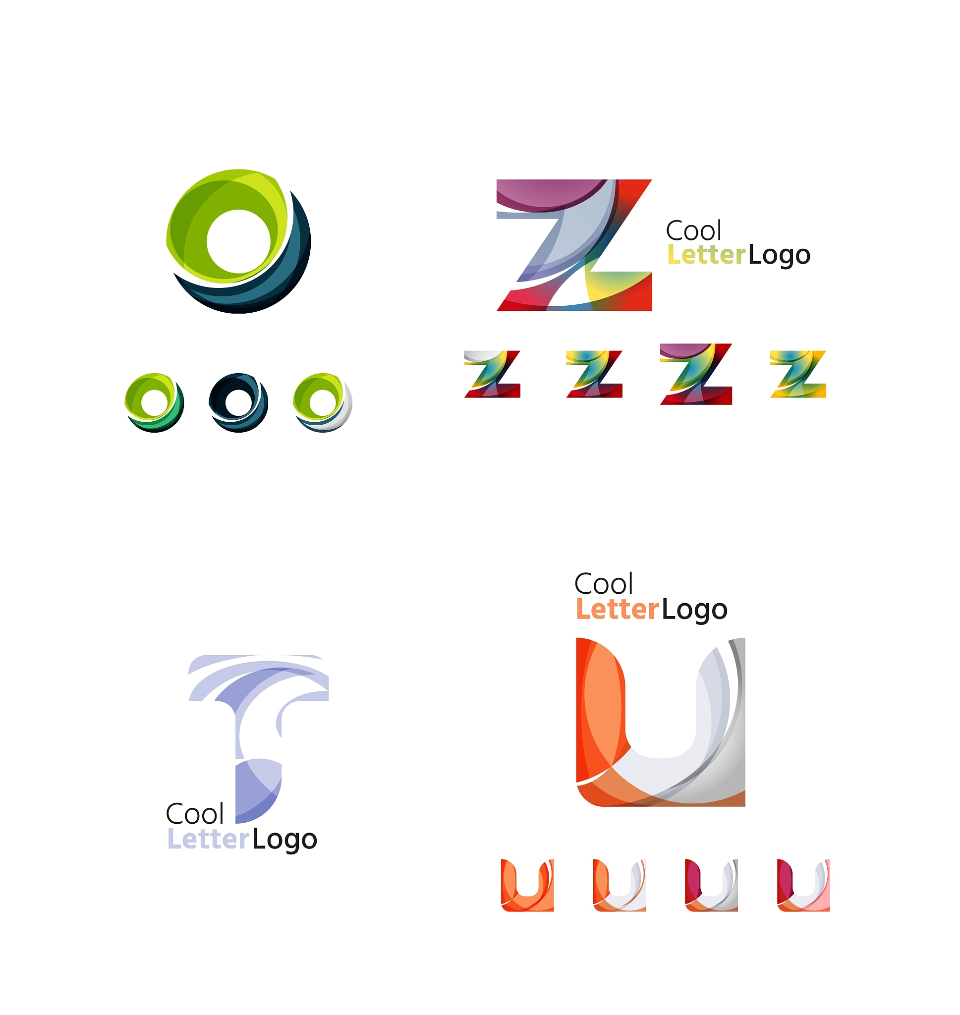 letter business emblem collection