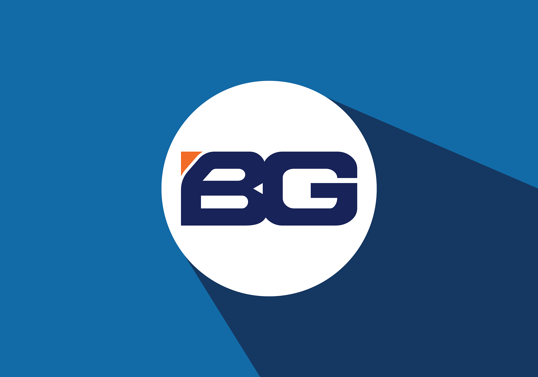 b g initial letter logo design creative modern