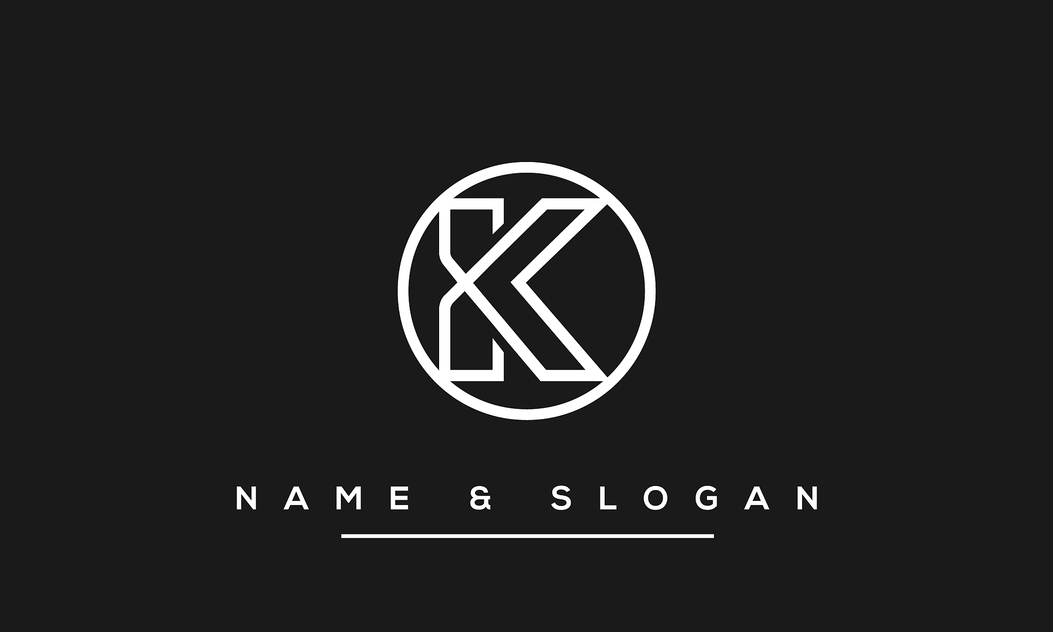 aplhabet letters ko, ok abstract logo monogram