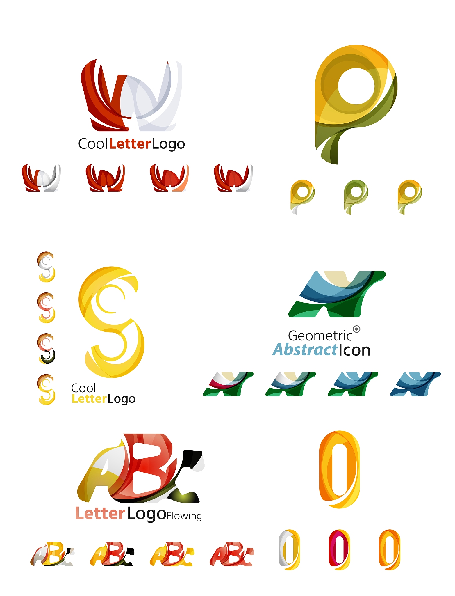 letter business emblem collection