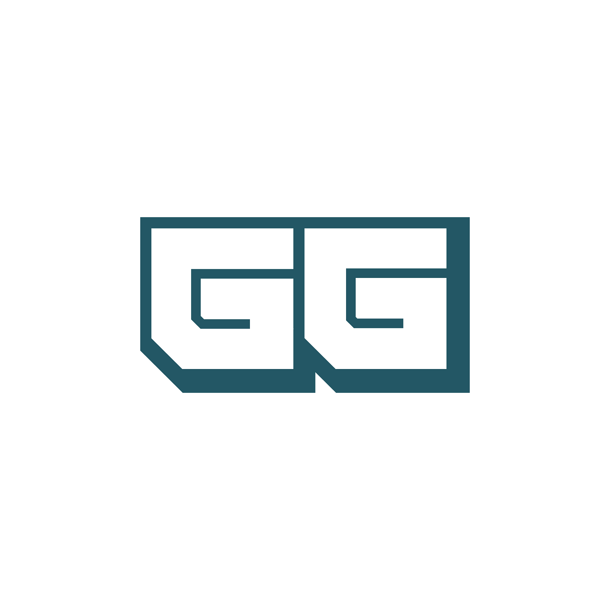 initial letter gg or g logo design template