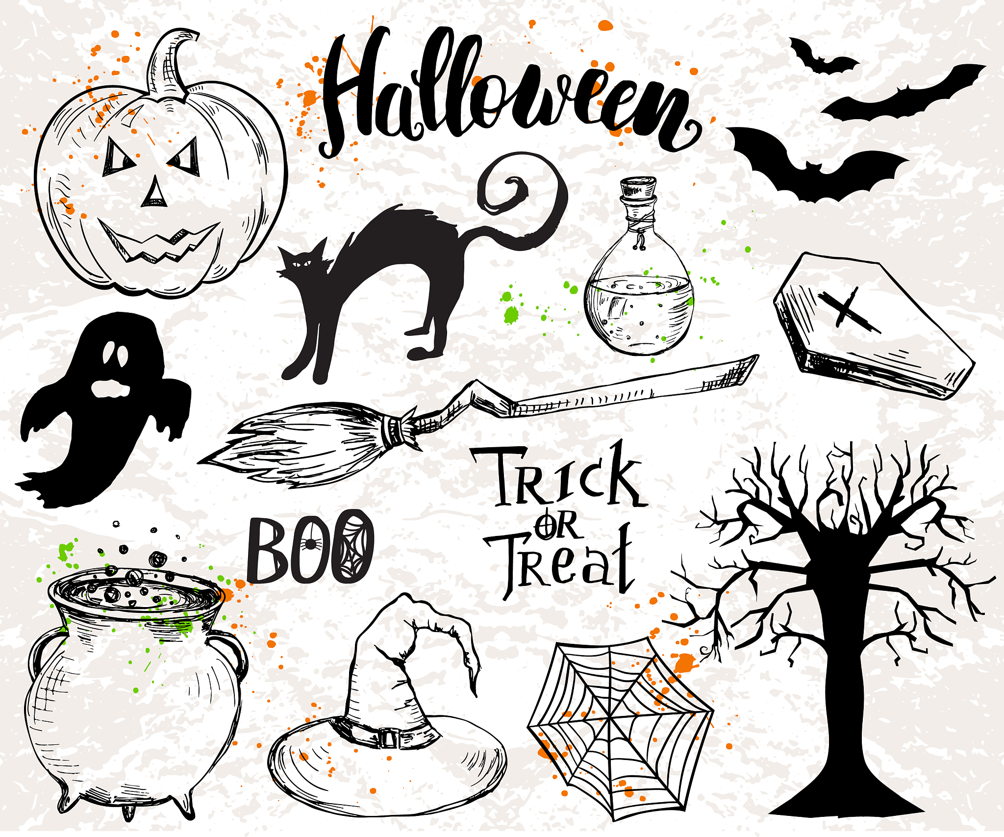 2023万圣节手抄报精选模板