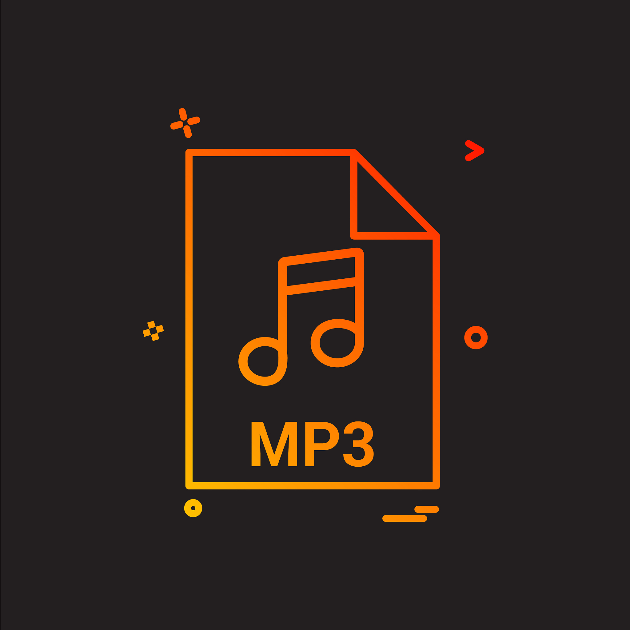 mp3 file file extension file format icon design