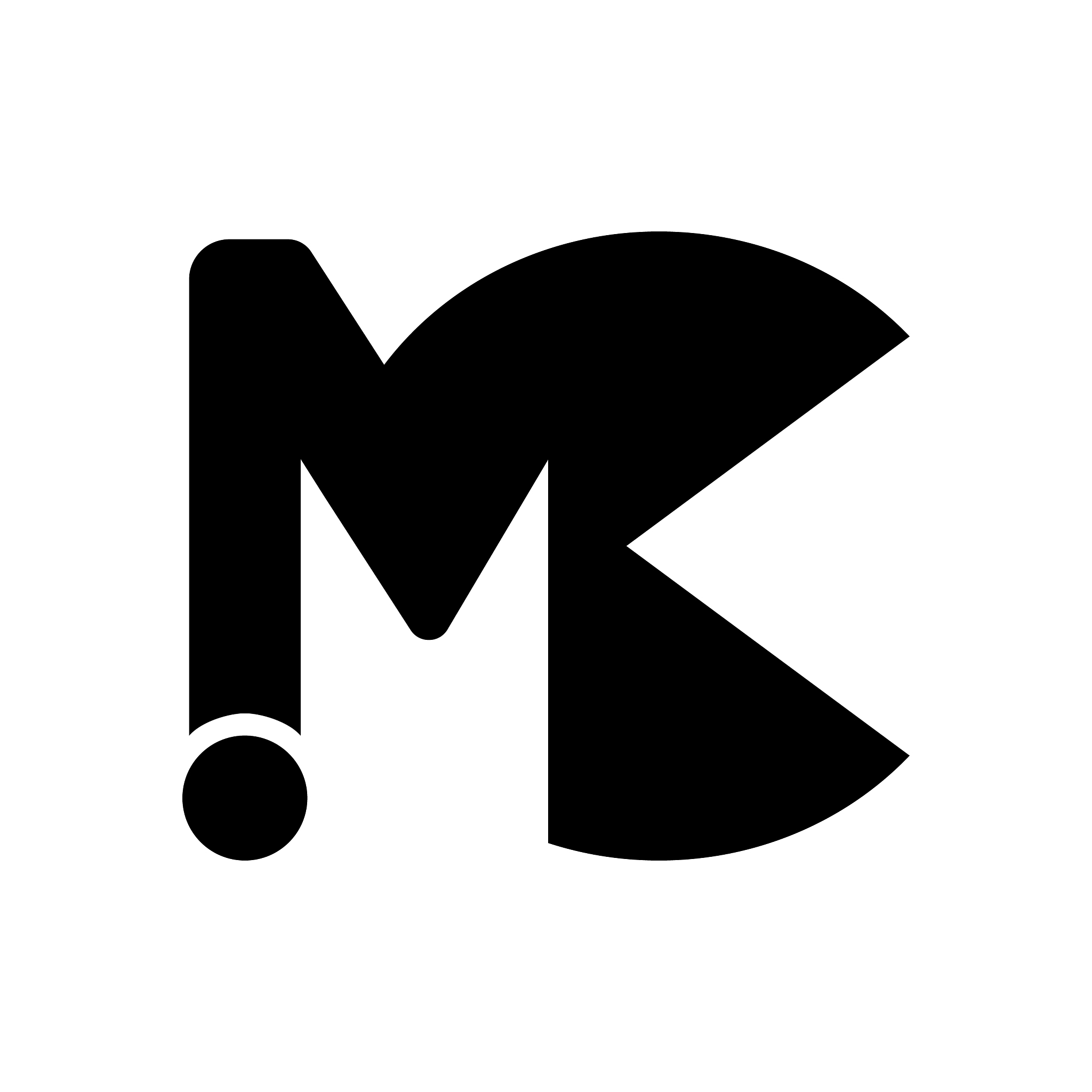 initial letter logo mc modern font maker design
