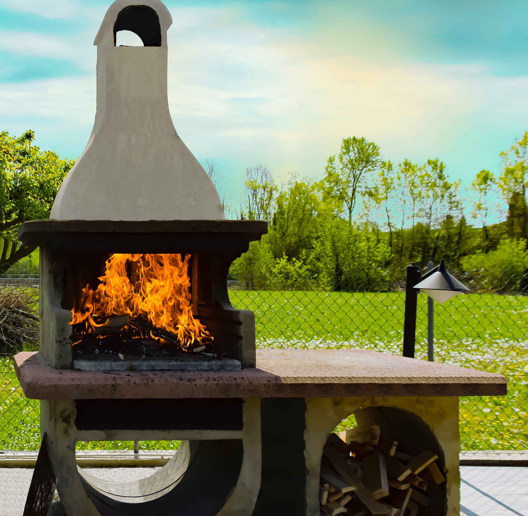 Propane Fire Pit Table with Cover, Aluminum Tabletop - Reviews