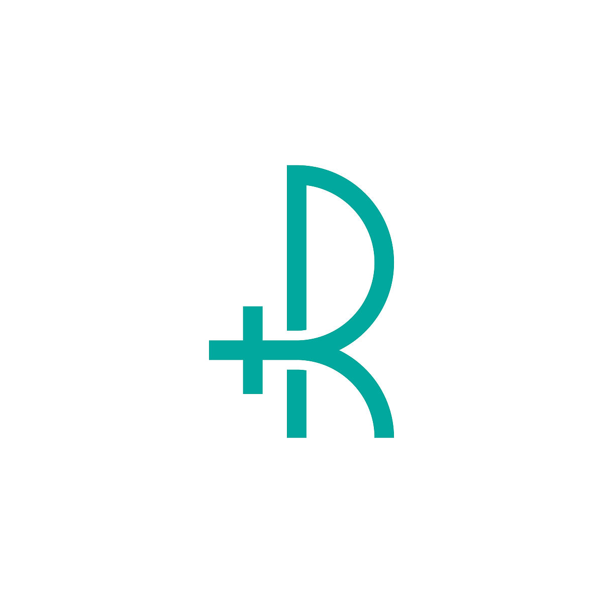 健康字母r标志模板