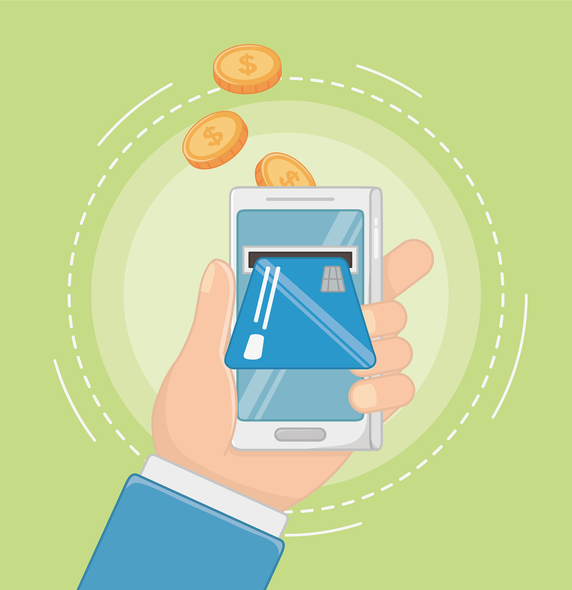 payment online icon set design