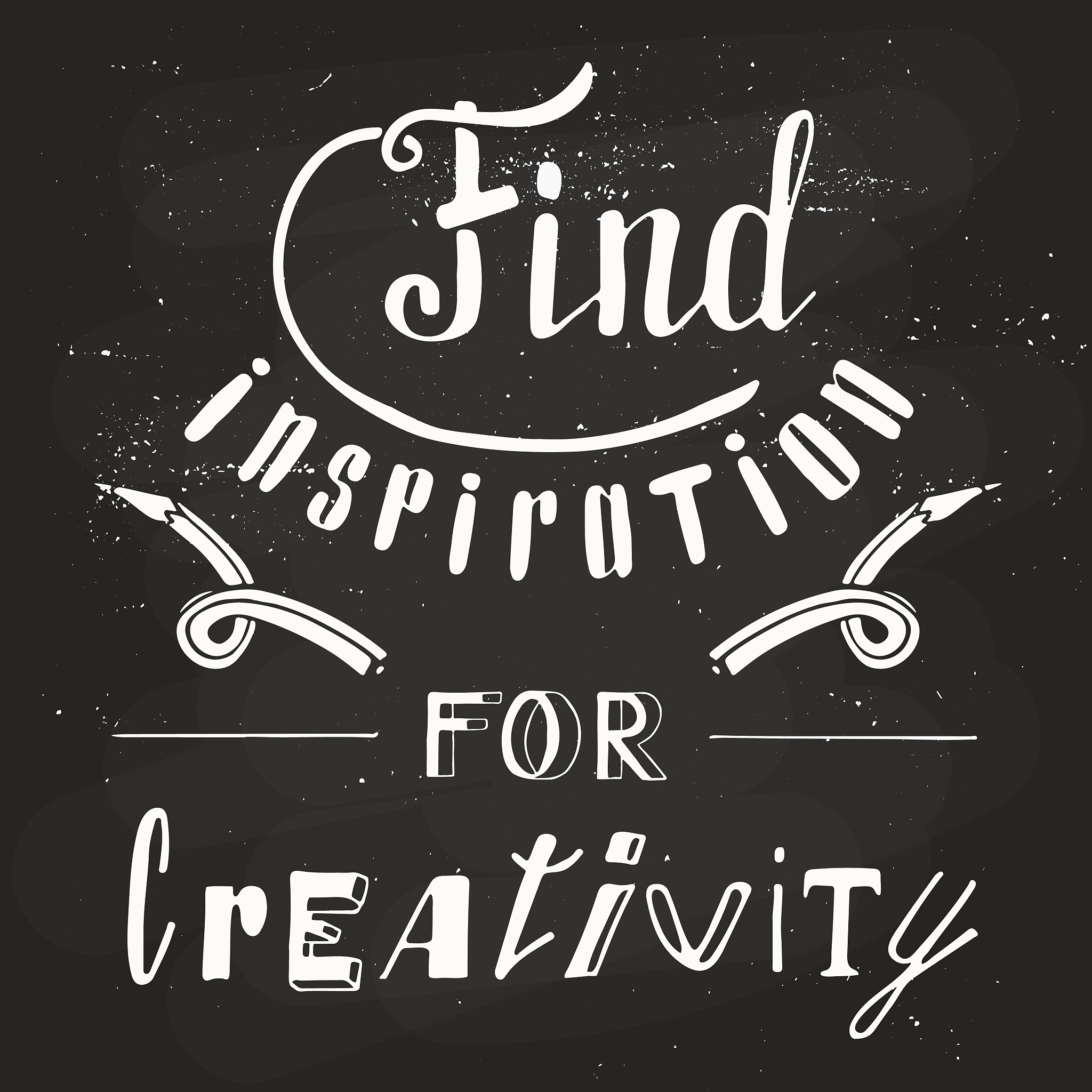 find inspiration for creativity. hand drawn lettering