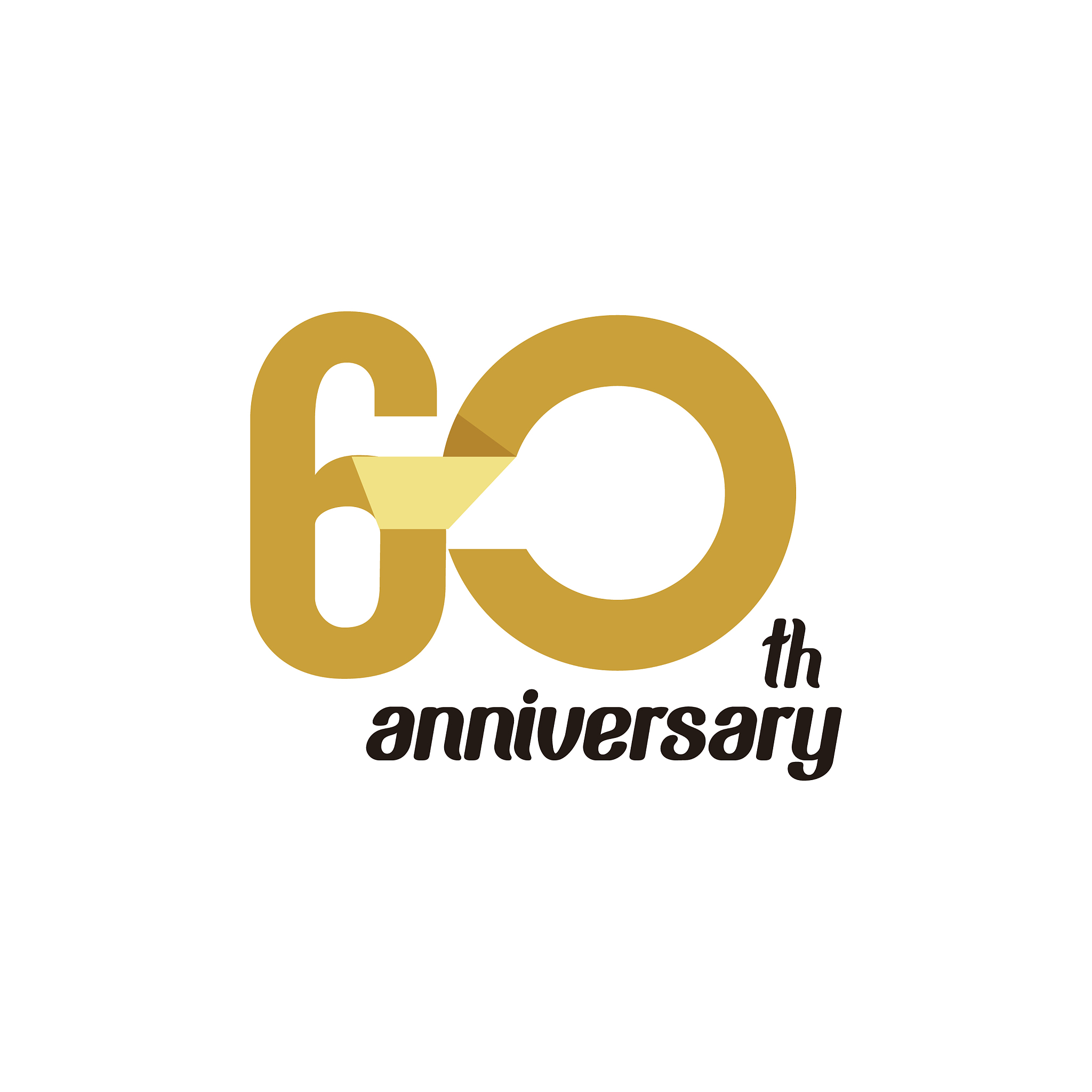 60 year anniversary template design