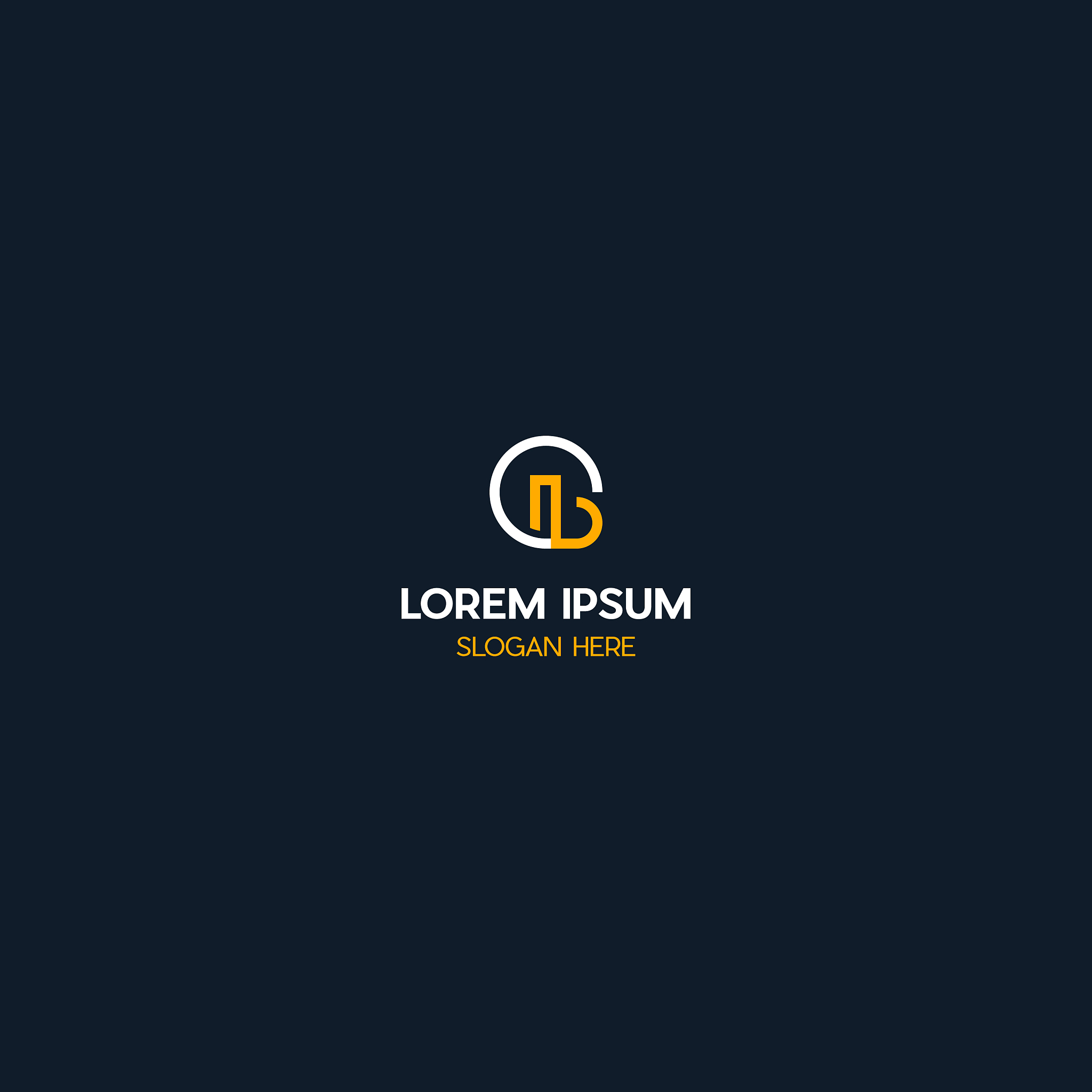 letter b circle creative logo design