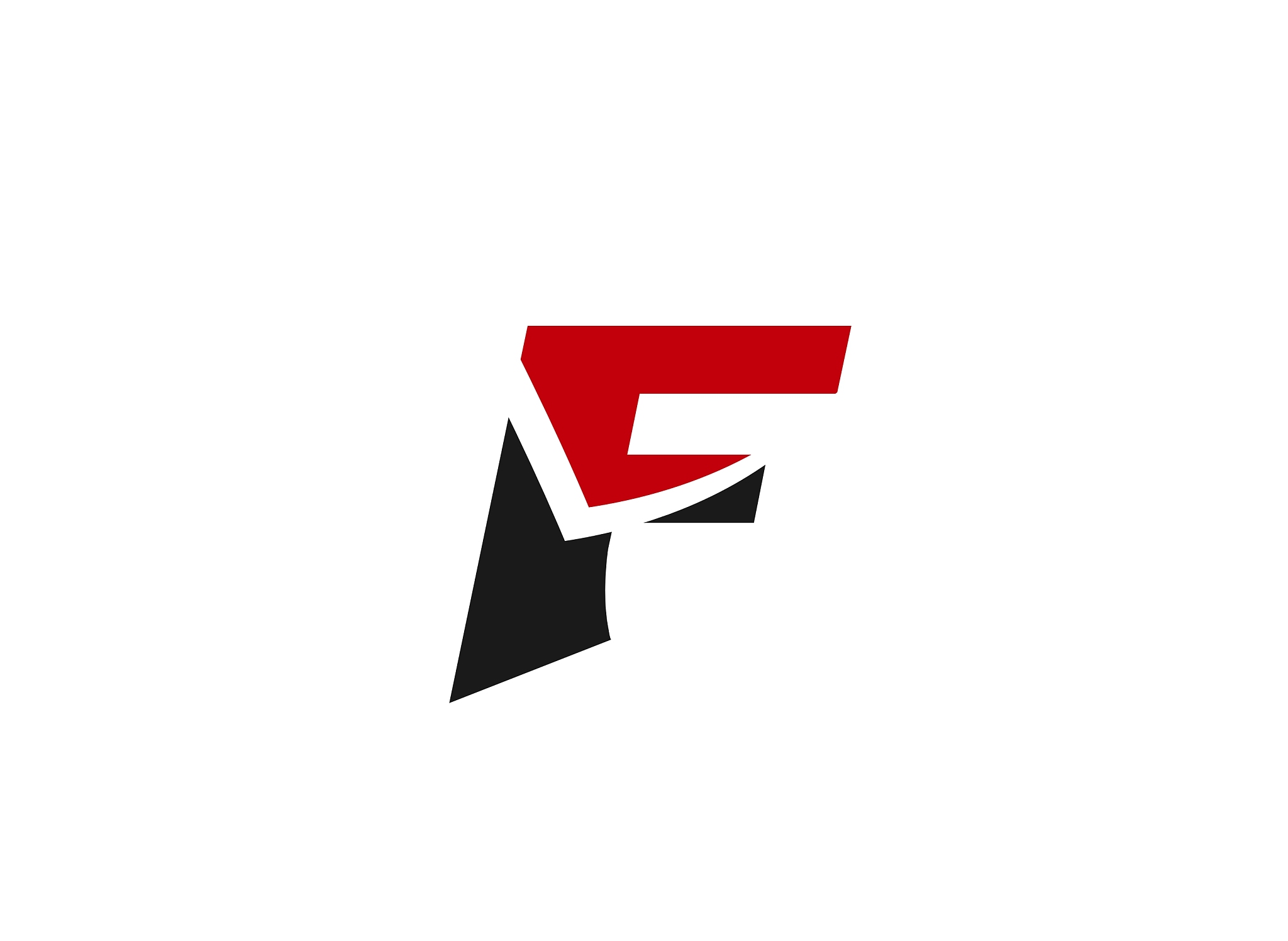 letter f logo icon design template