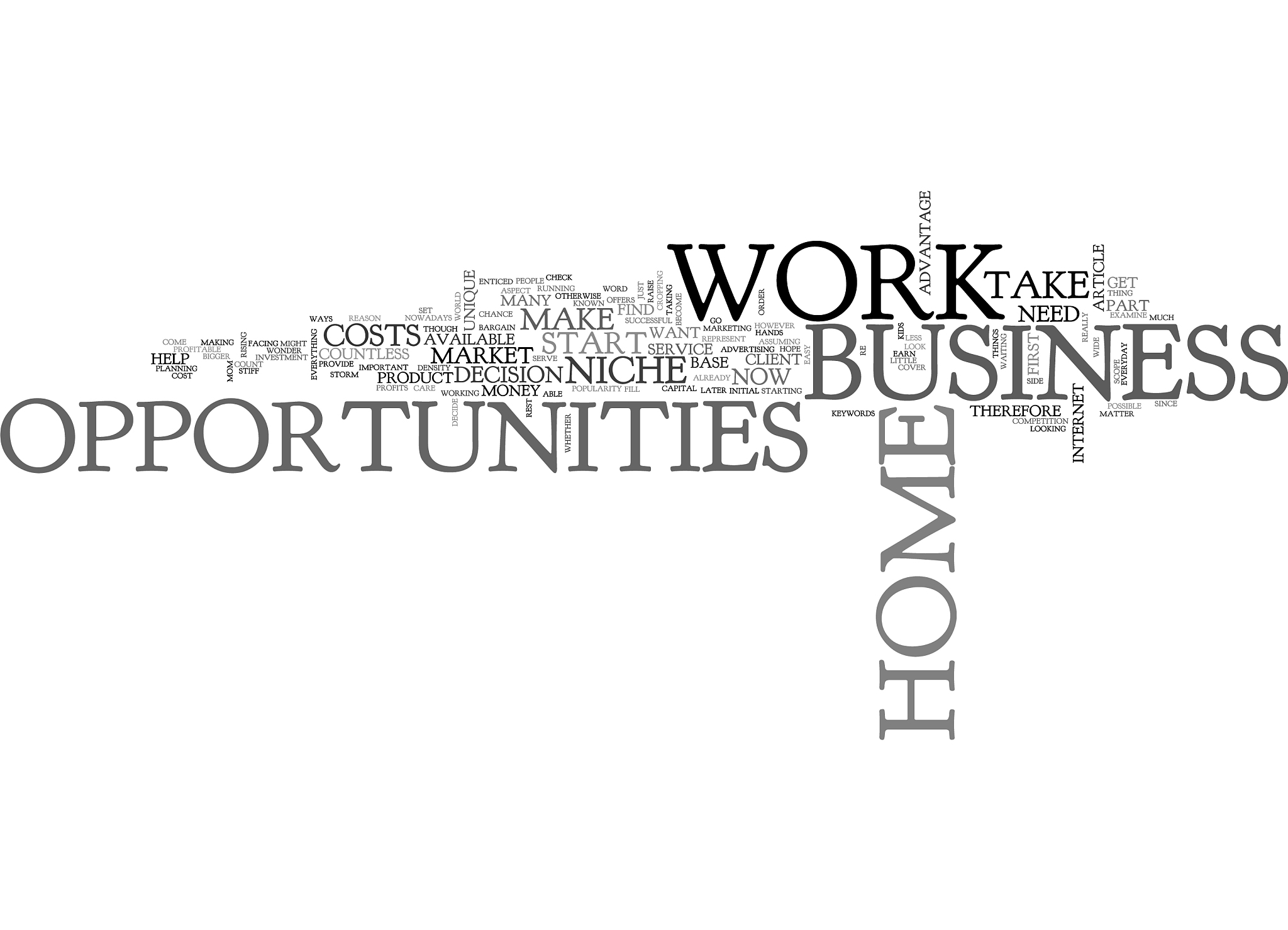work at home business opportunitie text word