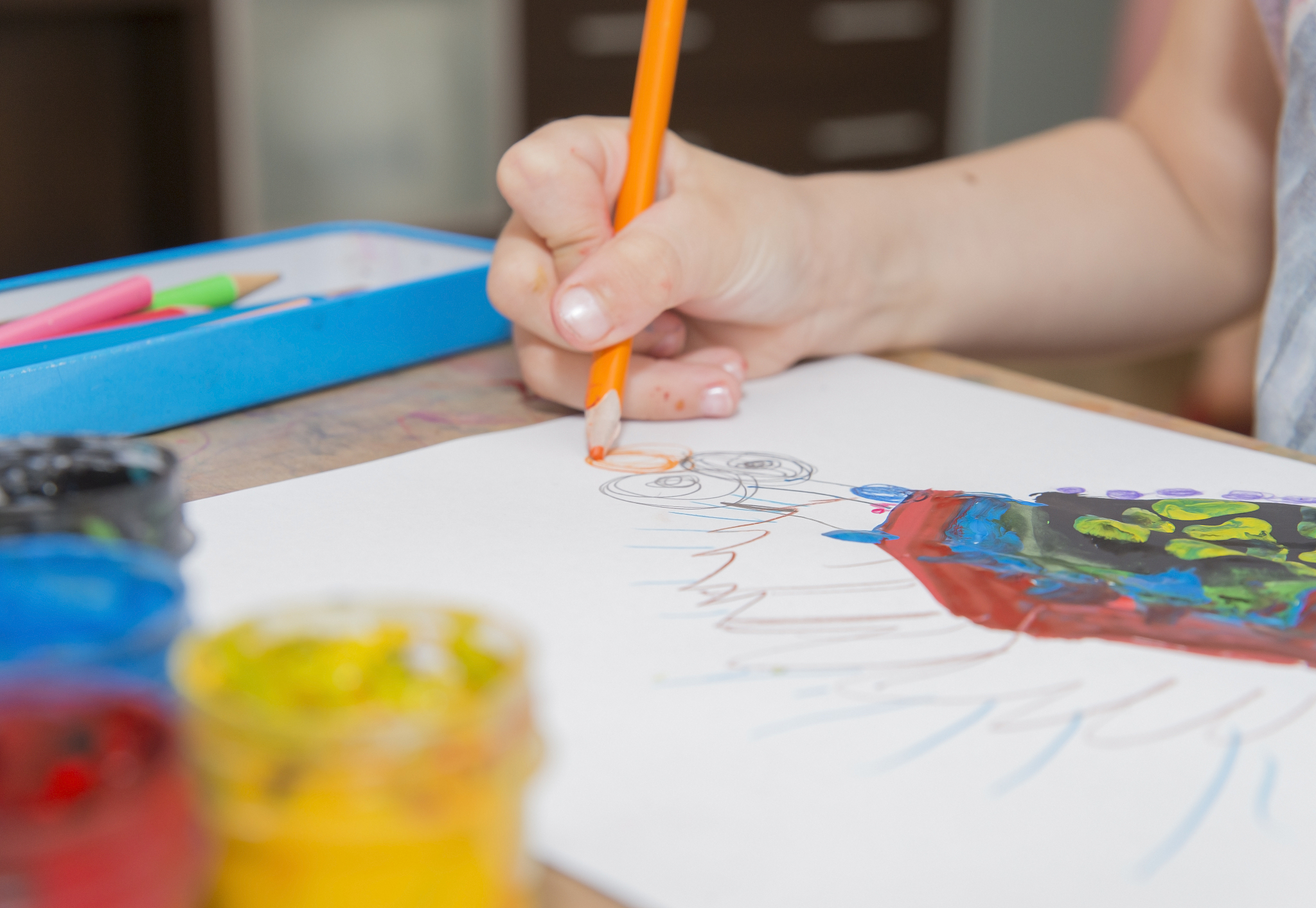 绘画课课程中注意力分散效应的体现