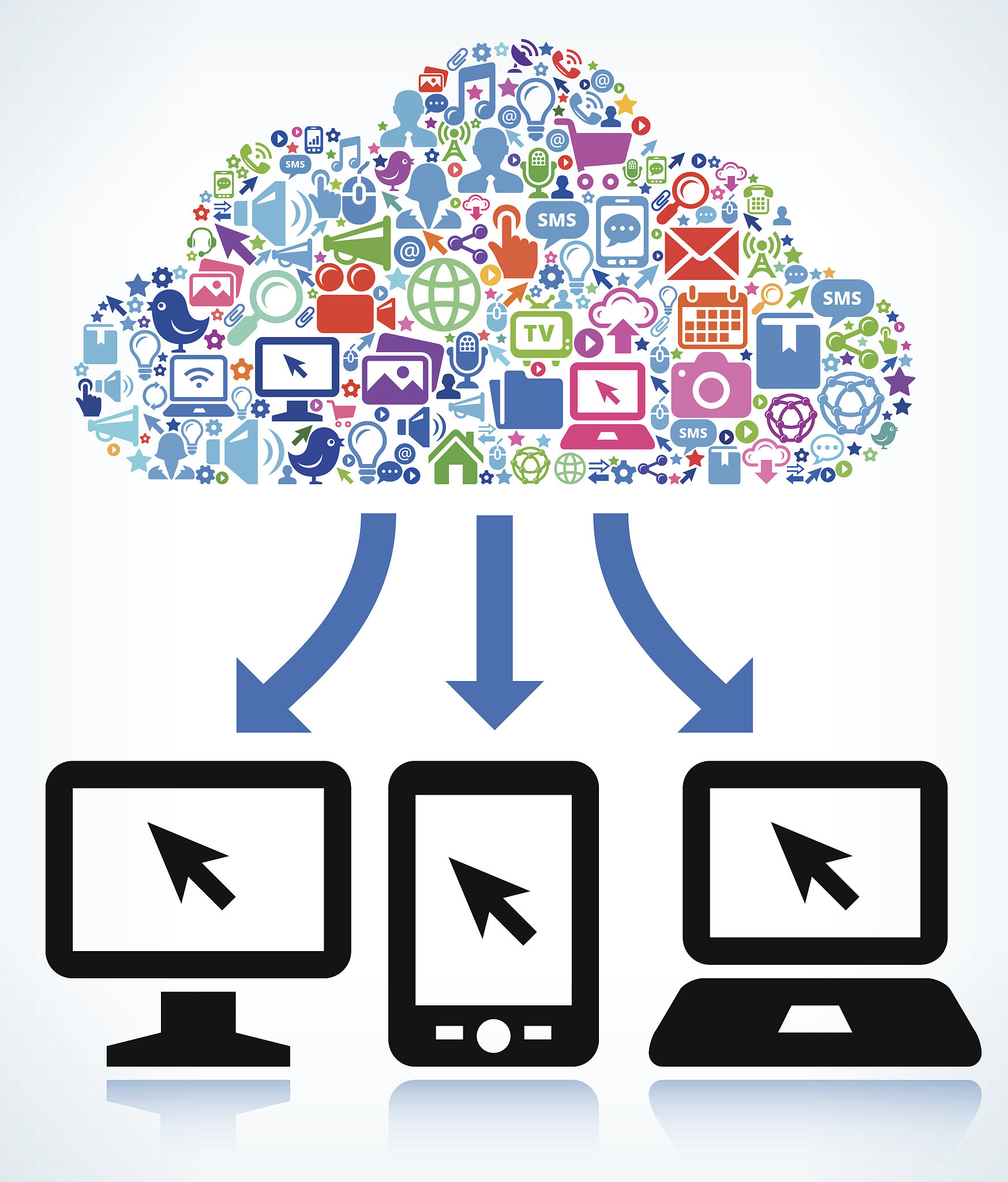 computer network on modern technology & communication cloud