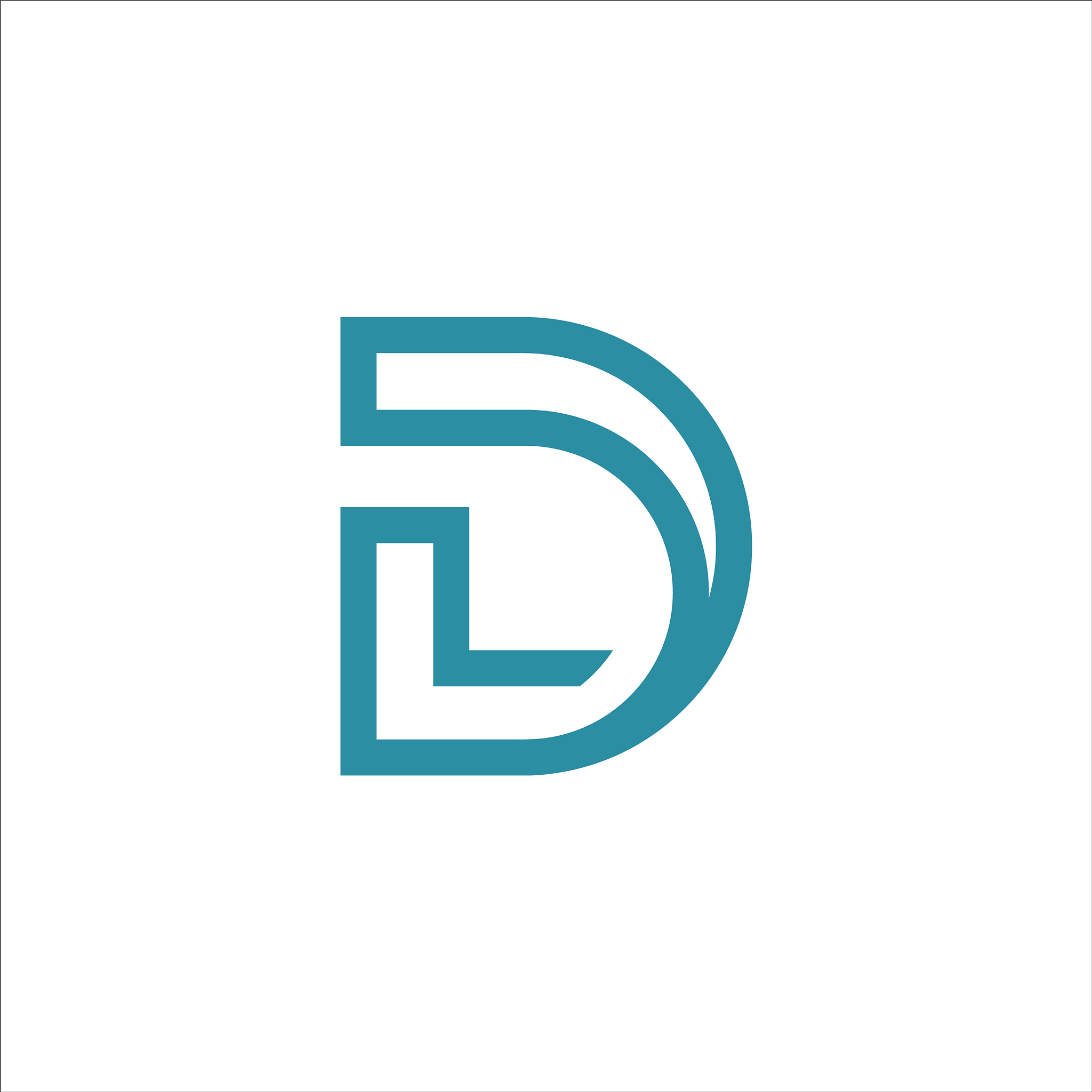 initial letter dl logo template design