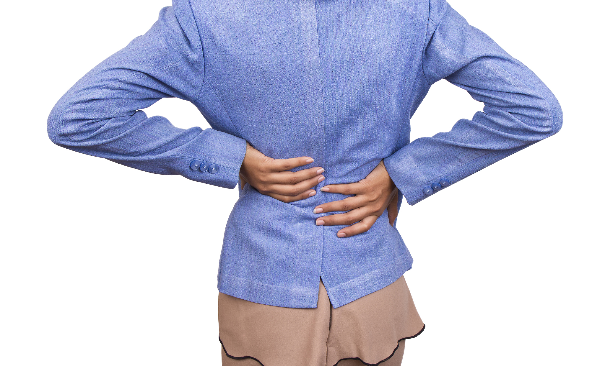 woman back pain.