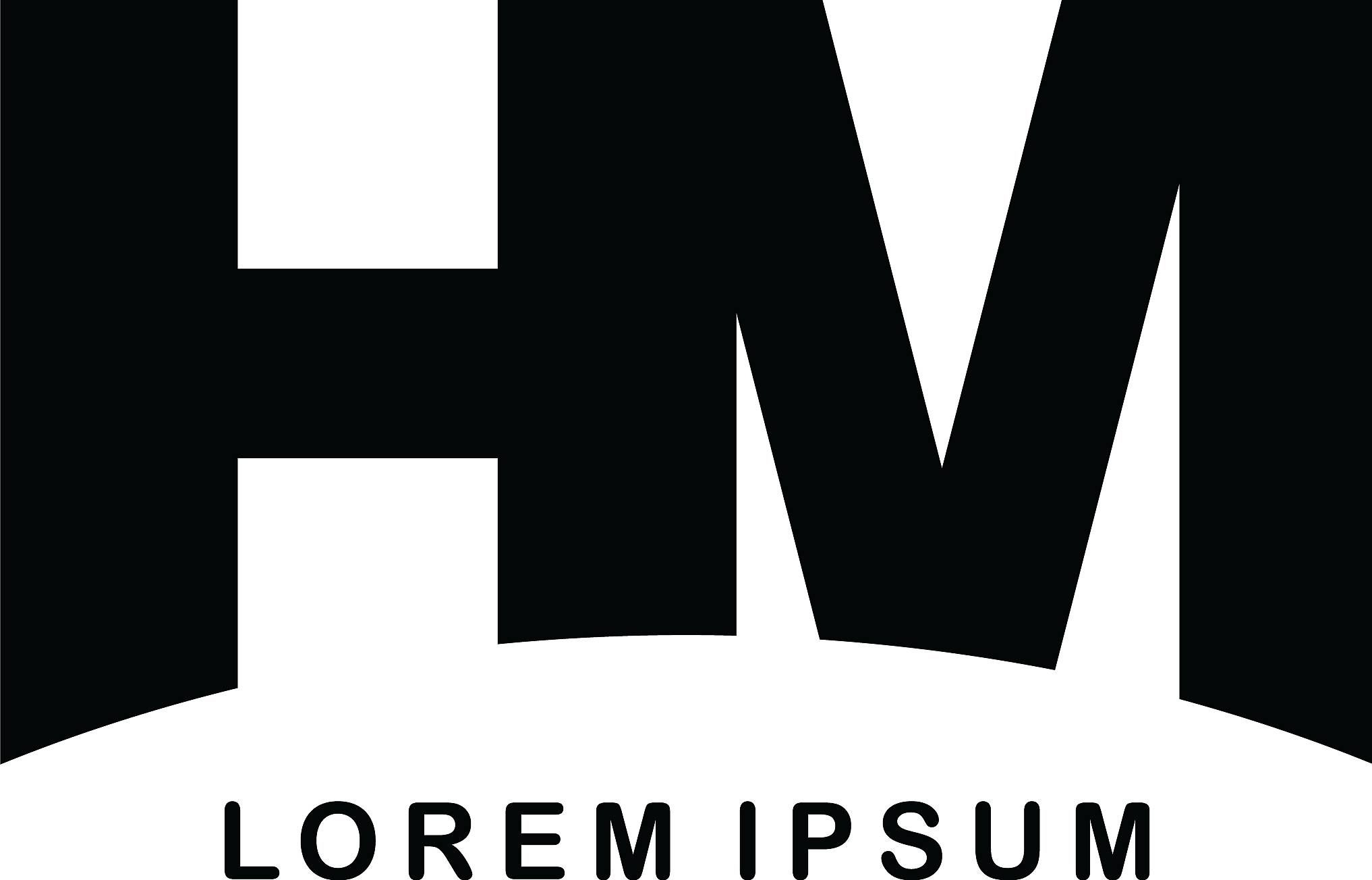 initial letter brand logo template logotype