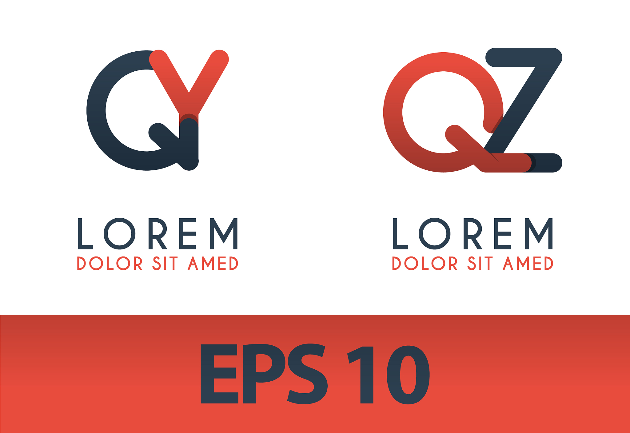 q alphabet logo concept for company or