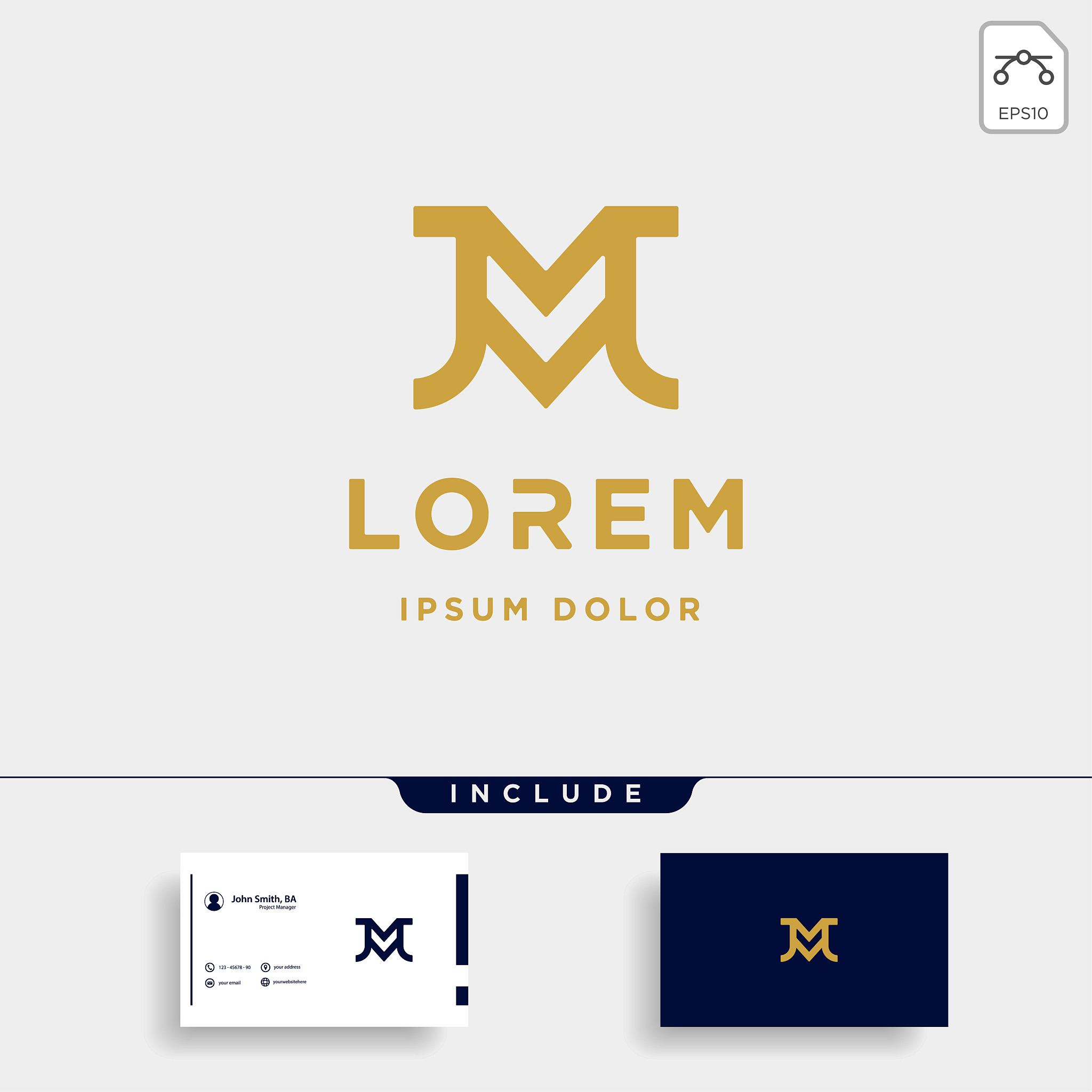 letter jm mj m j monogram icon design minimal