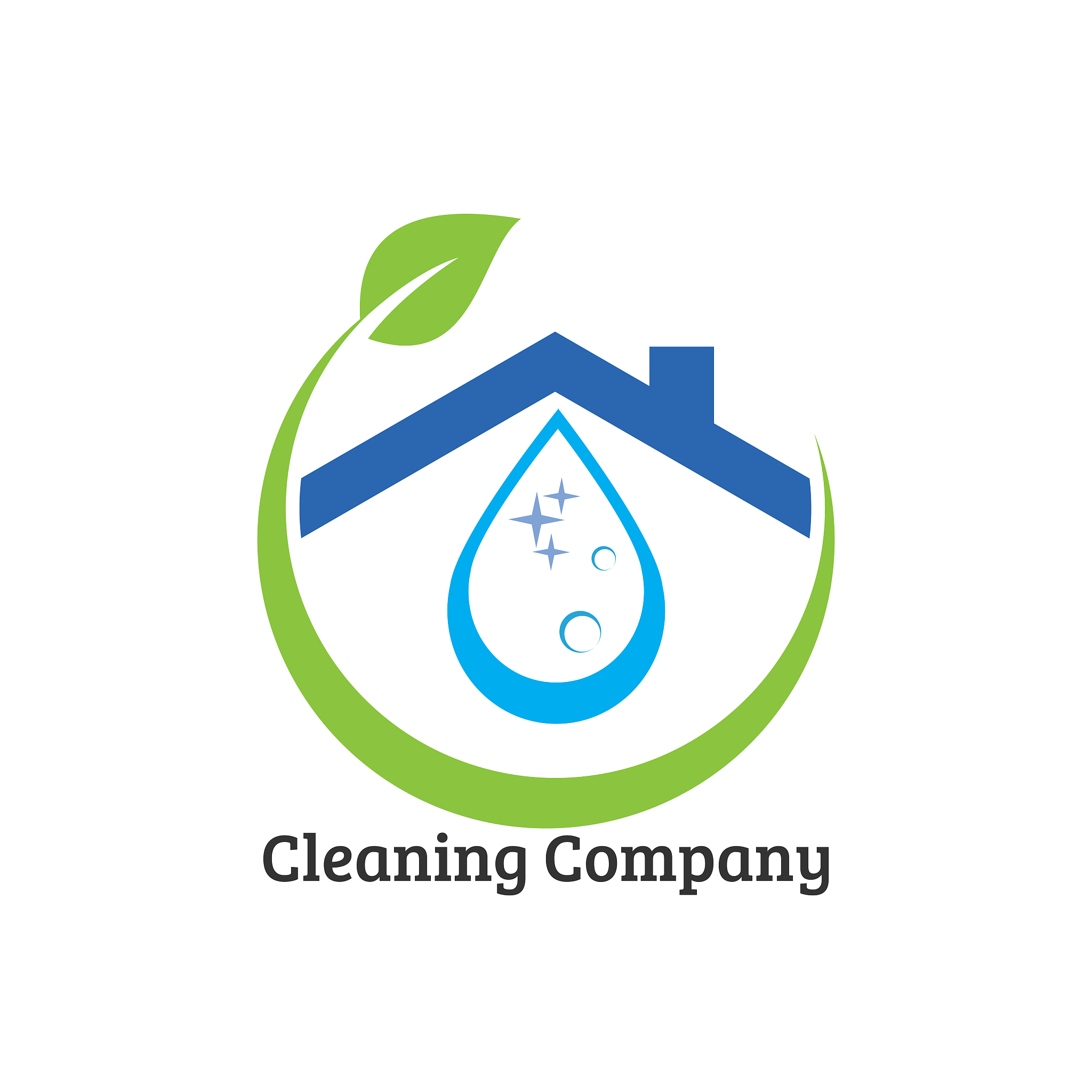 cleaning service logo design template