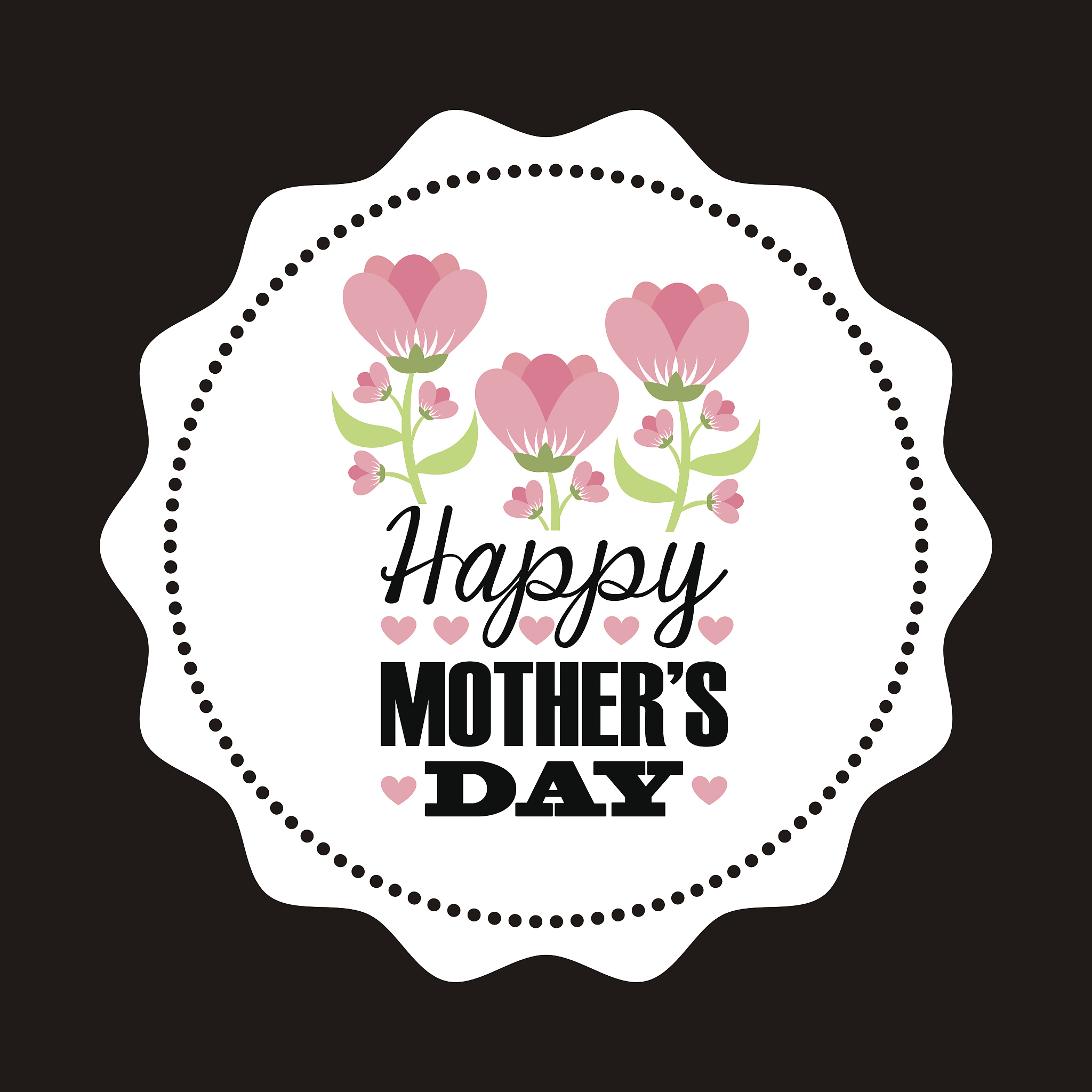 庆祝母亲节服装微标