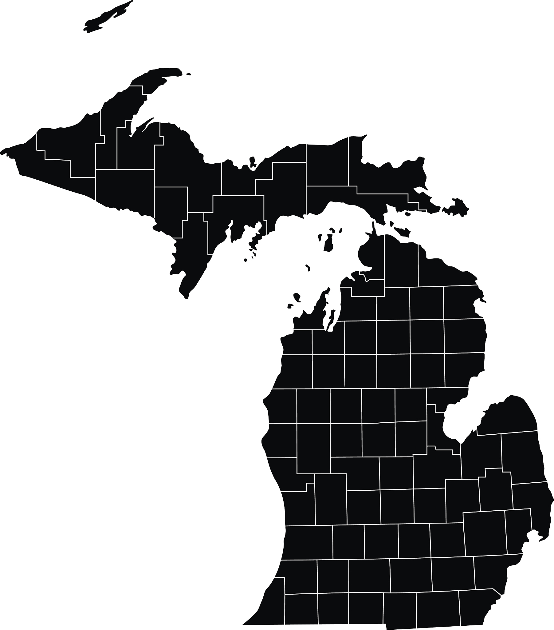 map of michigan