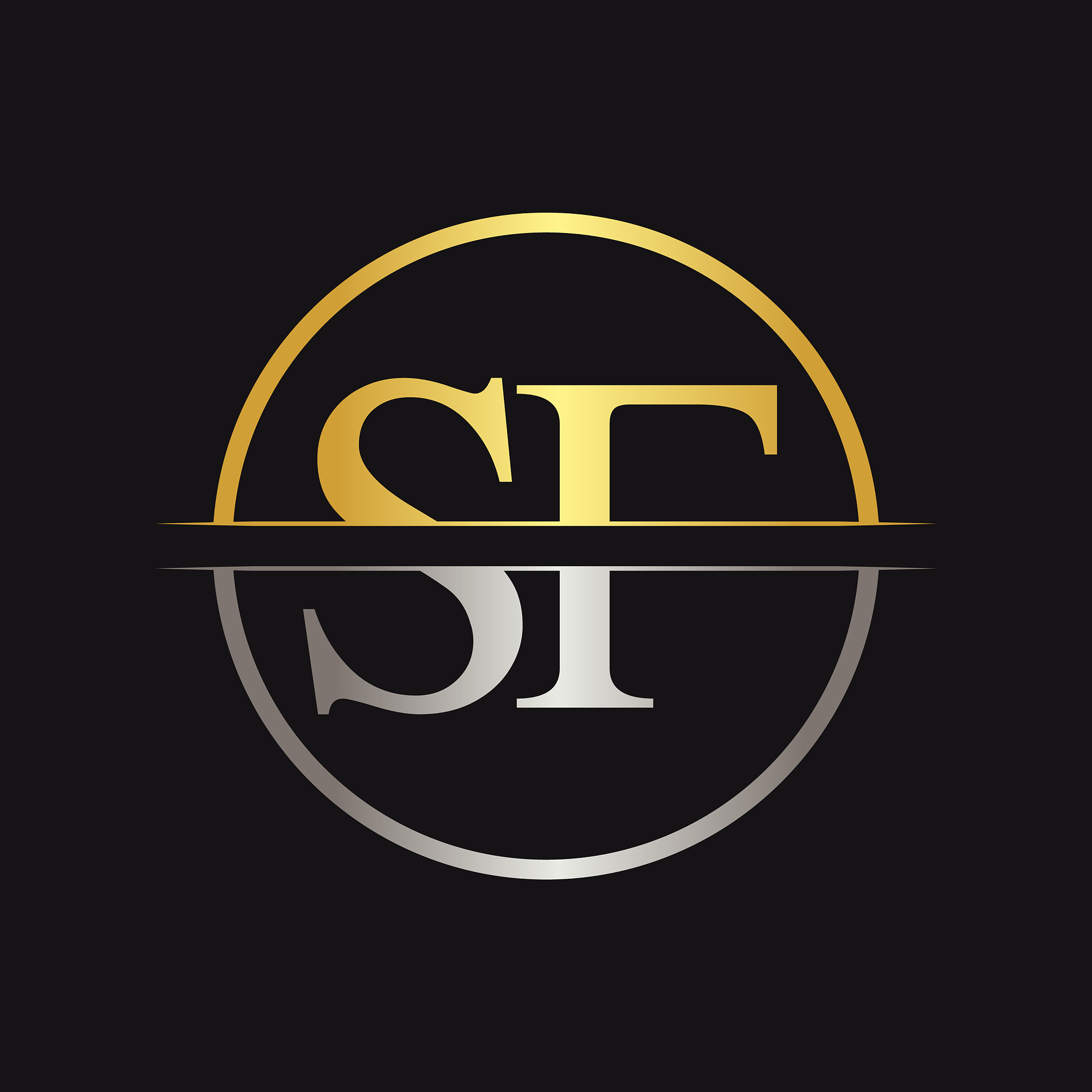 initial letter sf logo design template sf letter
