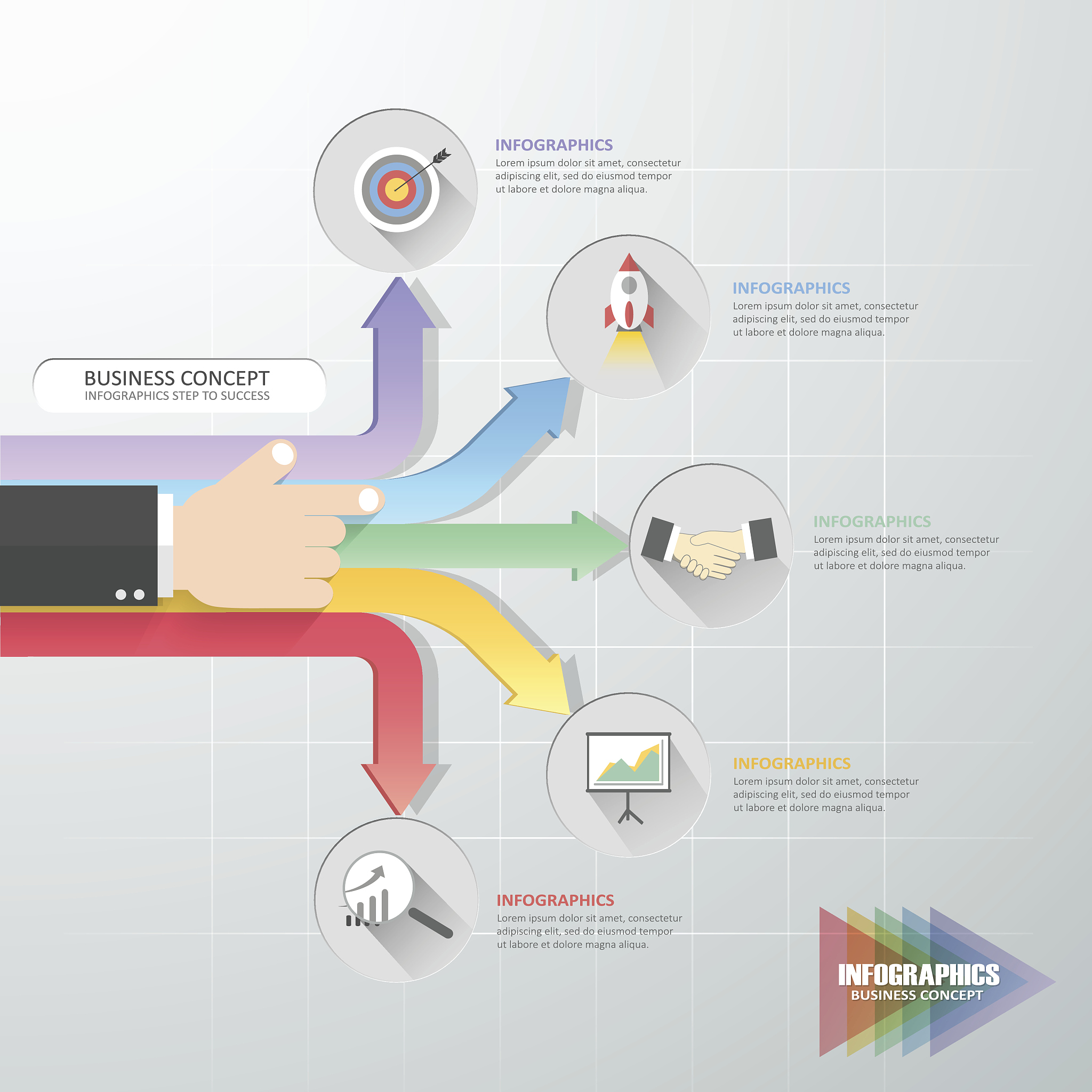 business concept infographic, can be used for workflow, layout, 