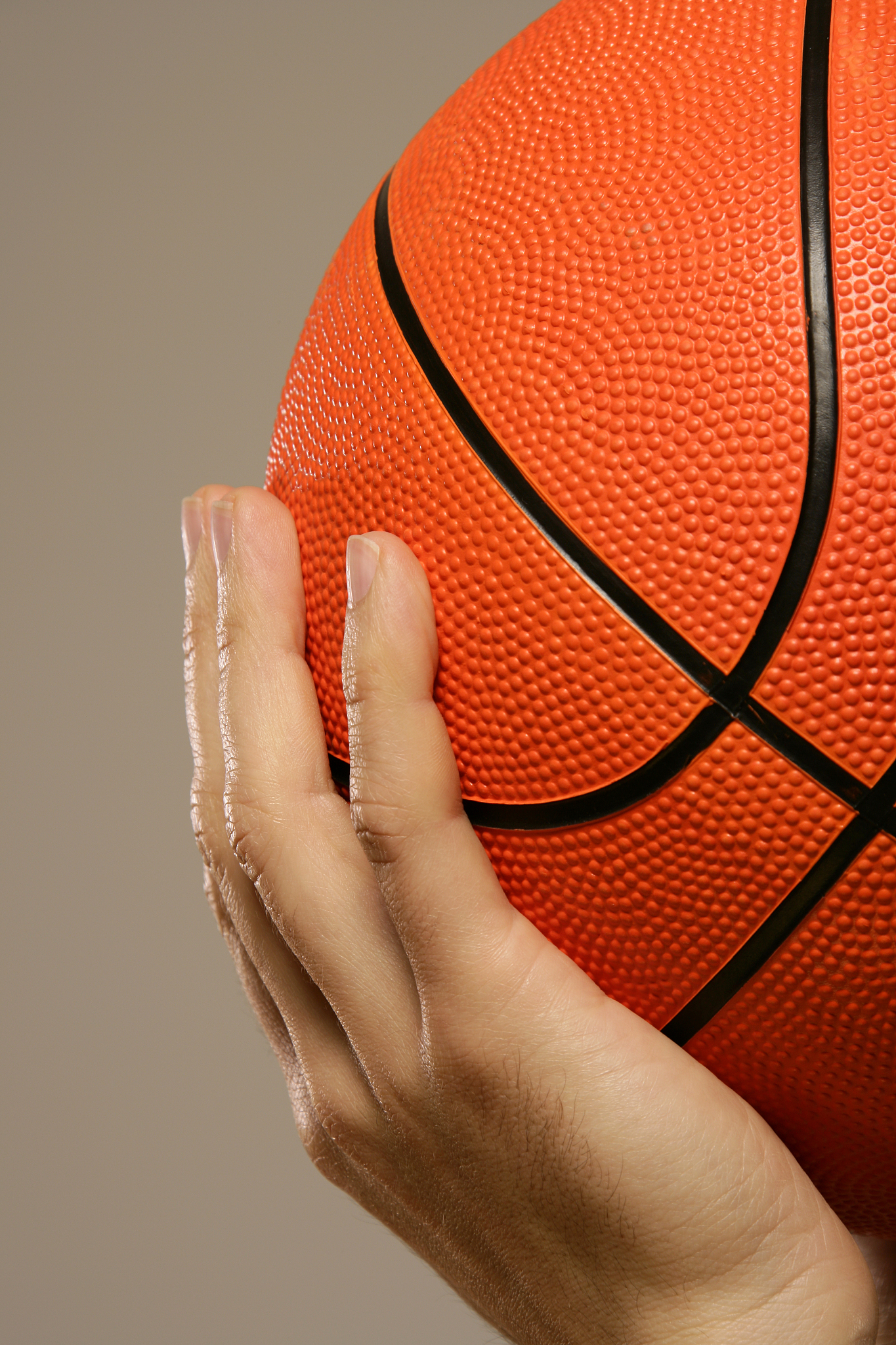 basketball in hand