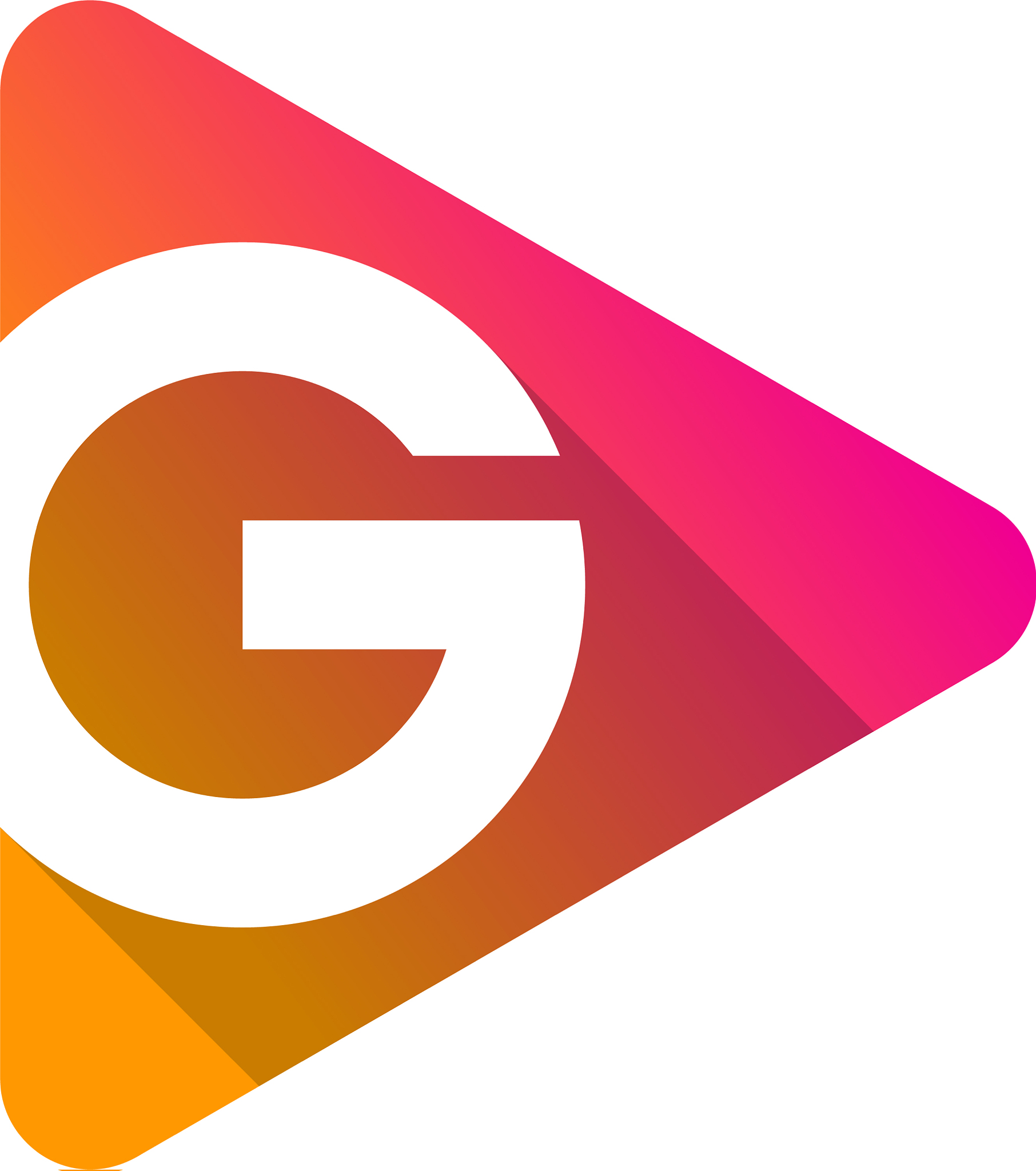 video letter g logo icon design