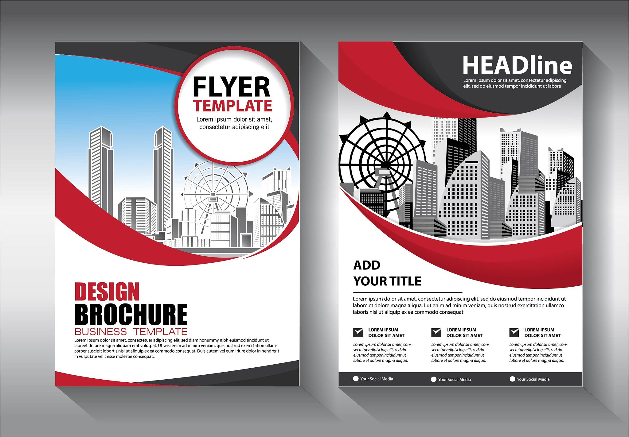 brochure design, cover modern layout, annual report, poster, fly