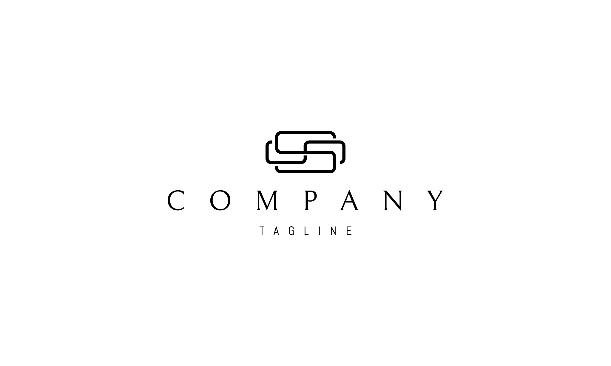 vector logo on which an abstract image of a pattern of letters s