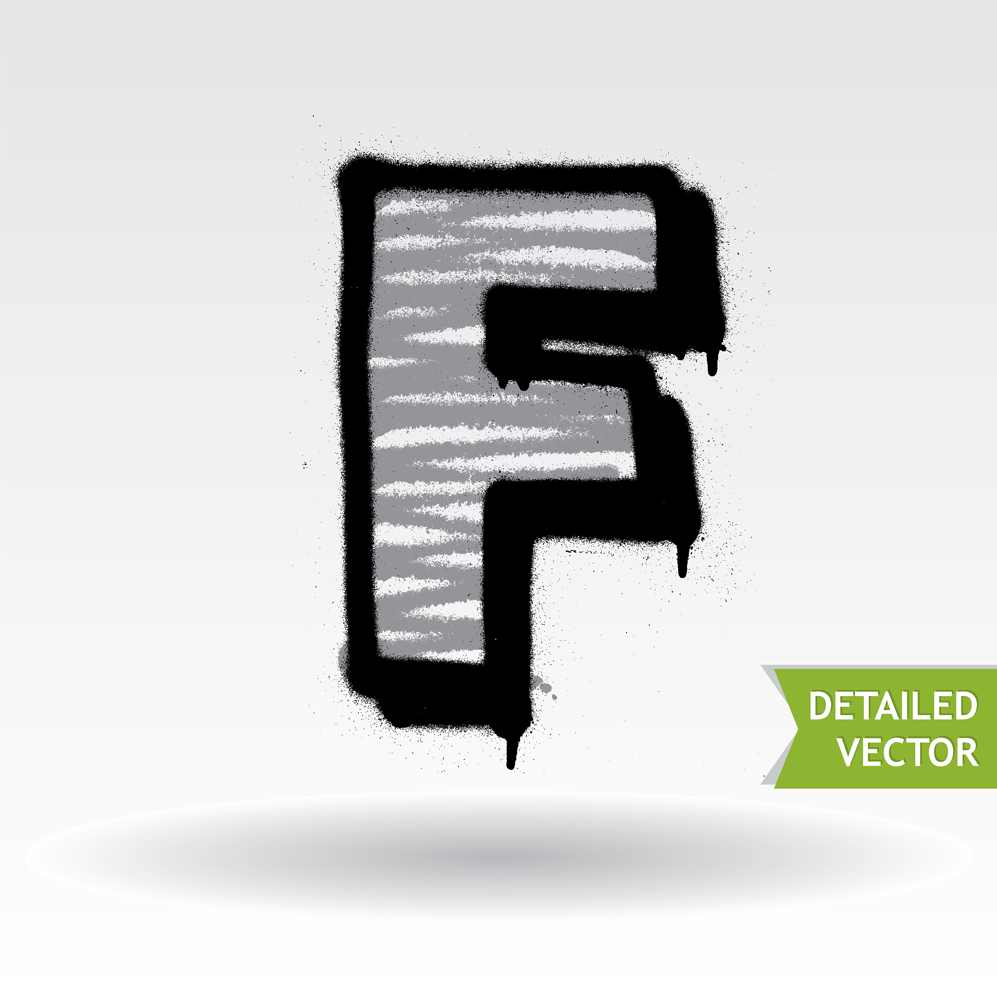 graffiti alphabet highly detailed font