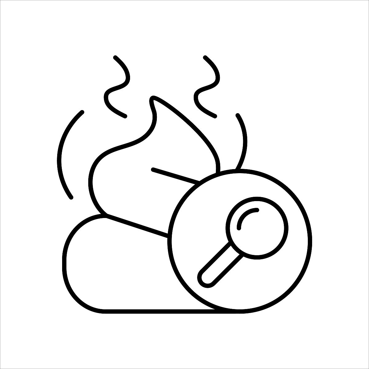 大便分析,直线图标,直肠科医生