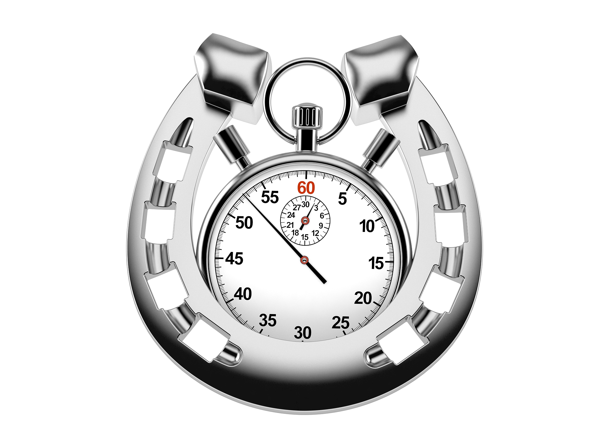 horseshoe with stopwatch
