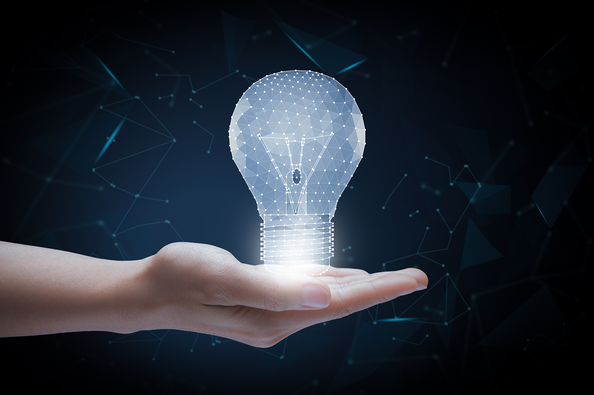 creativity concept with lightbulb